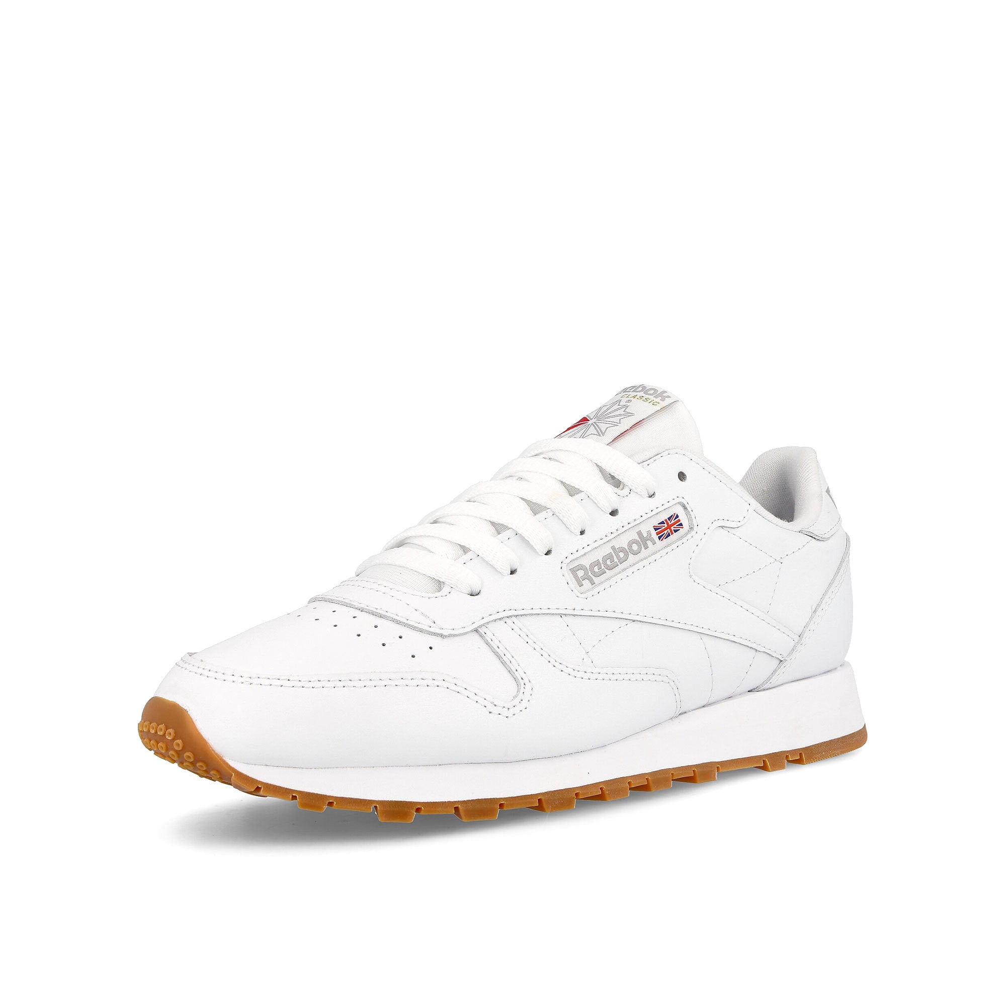 Reebok classic leather Footwear White / Pure Grey 3 / Reebok Rubber Gum 3 Sneakers Close Up | Overkill