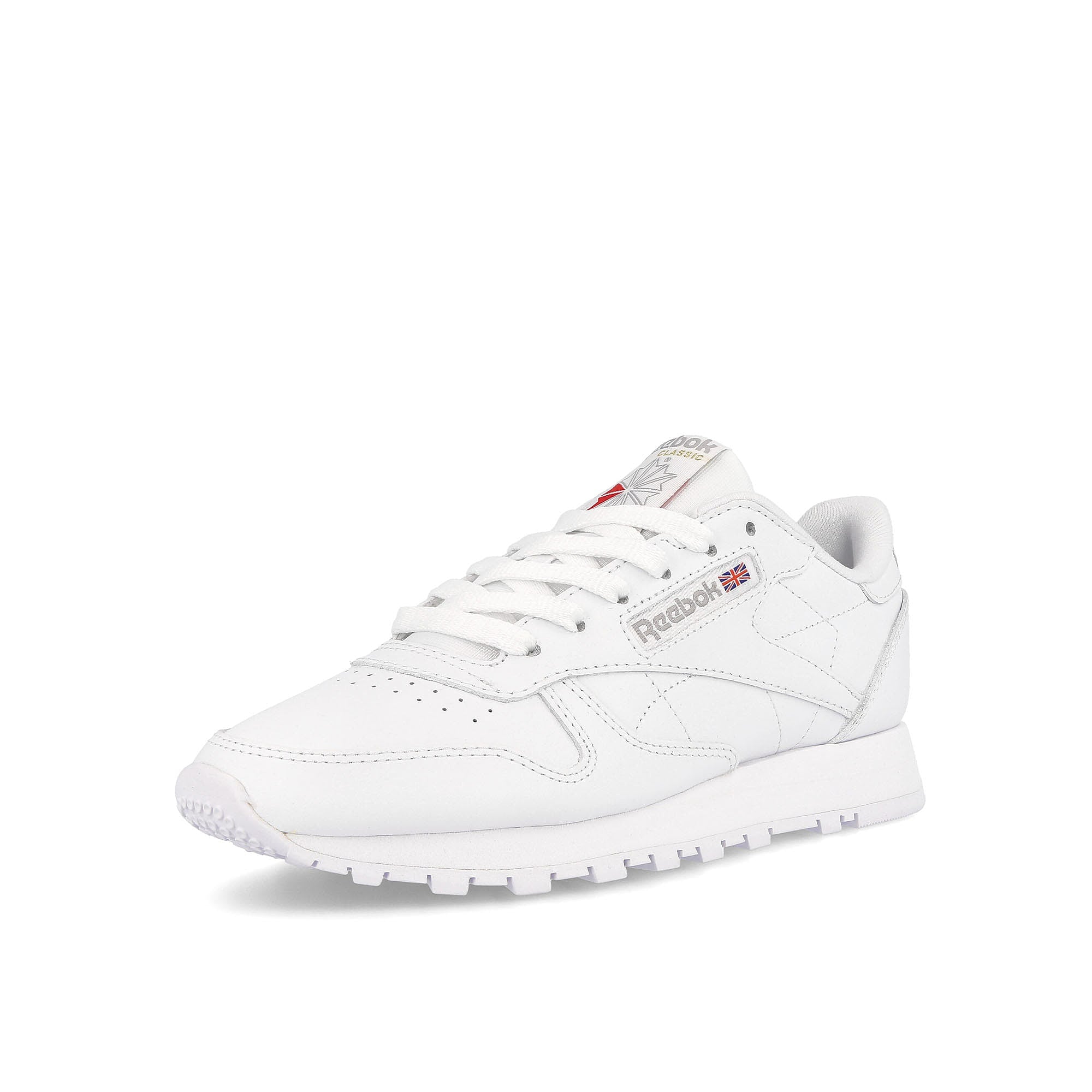 Reebok Wmns Classic Leather Footwear White / Footwear White / Pure Grey 3 Sneakers Close Up | Overkill