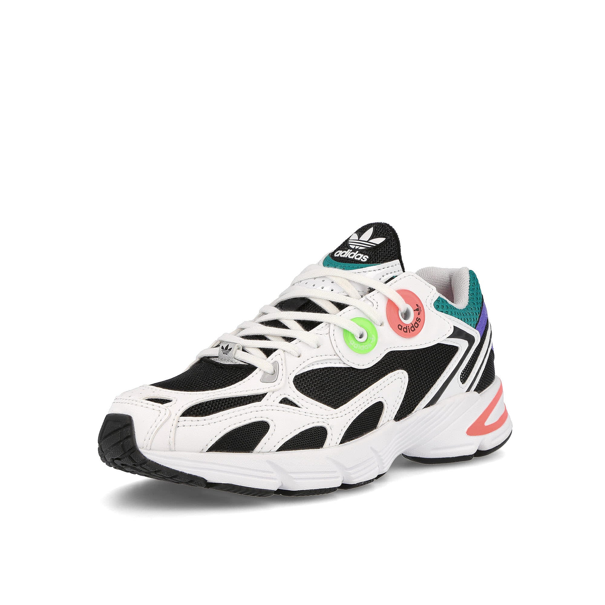 adidas wmns astir Footwear White-Core Black-Acid Red Sneakers Close Up | Overkill