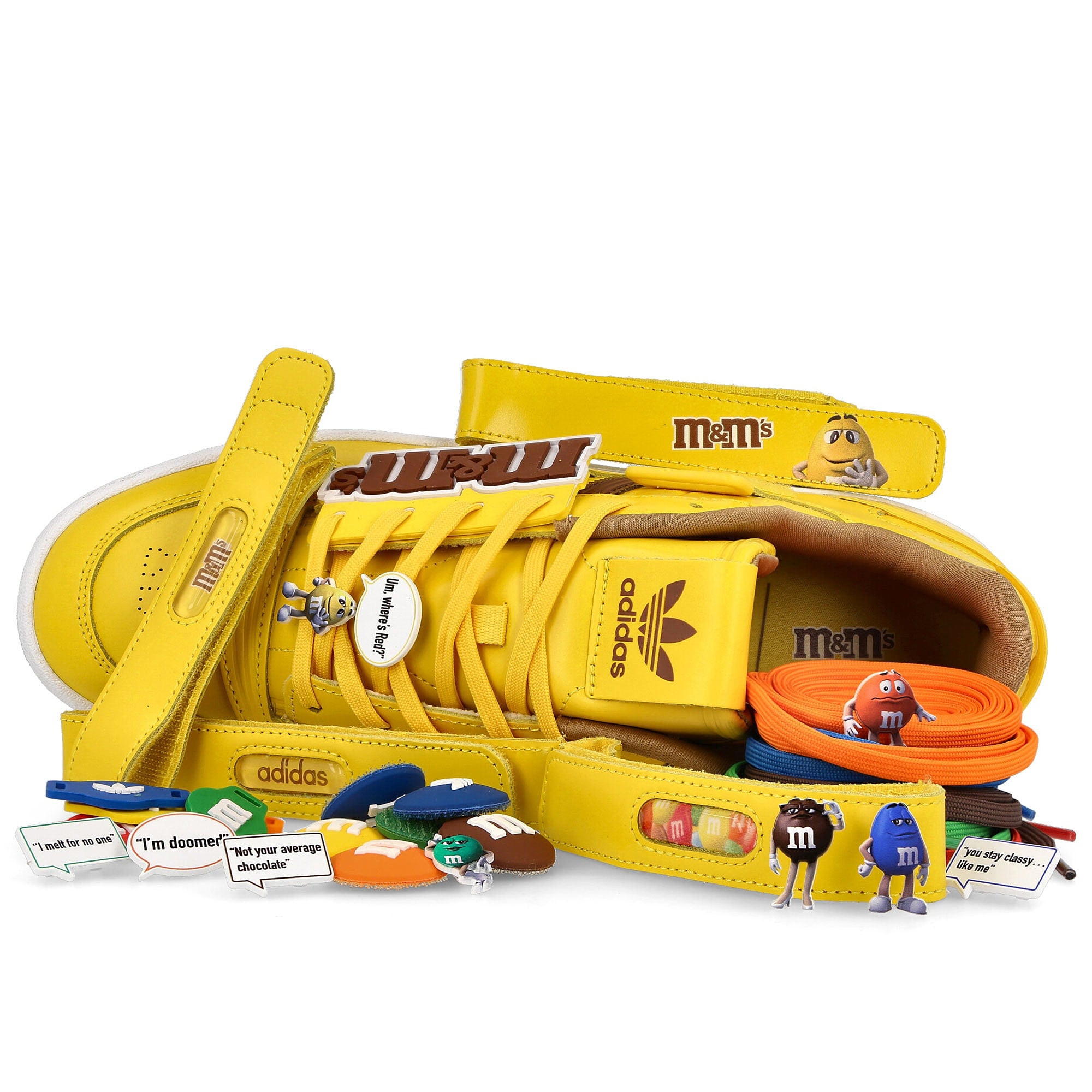 adidas M&M´s x adidas Forum Low 84 Yellow / Footwear White / Dark Brown GY1179 | Overkill