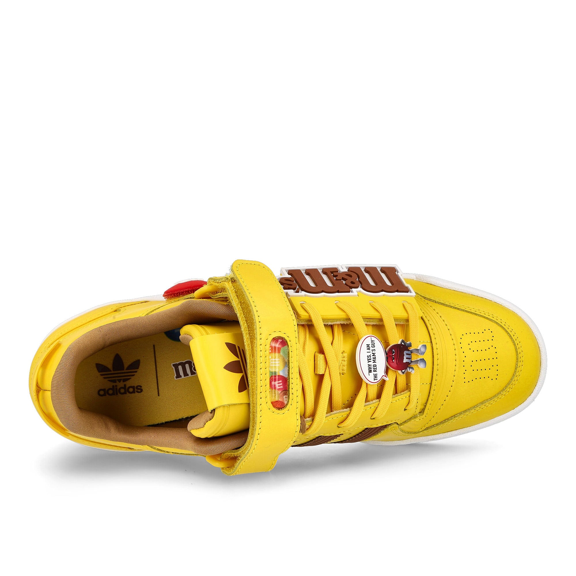 adidas M&M´s x adidas Forum Low 84 Yellow / Footwear White / Dark Brown Detail view 2 | Overkill