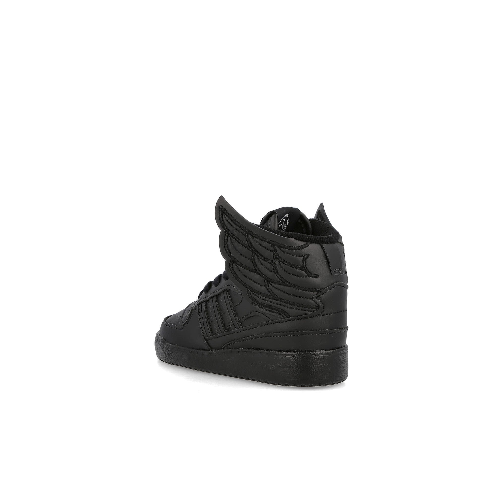 adidas Jeremy Scott x adidas New Wings 4.0 Infants Core Black / Core Black / Footwear White Close-up | Overkill