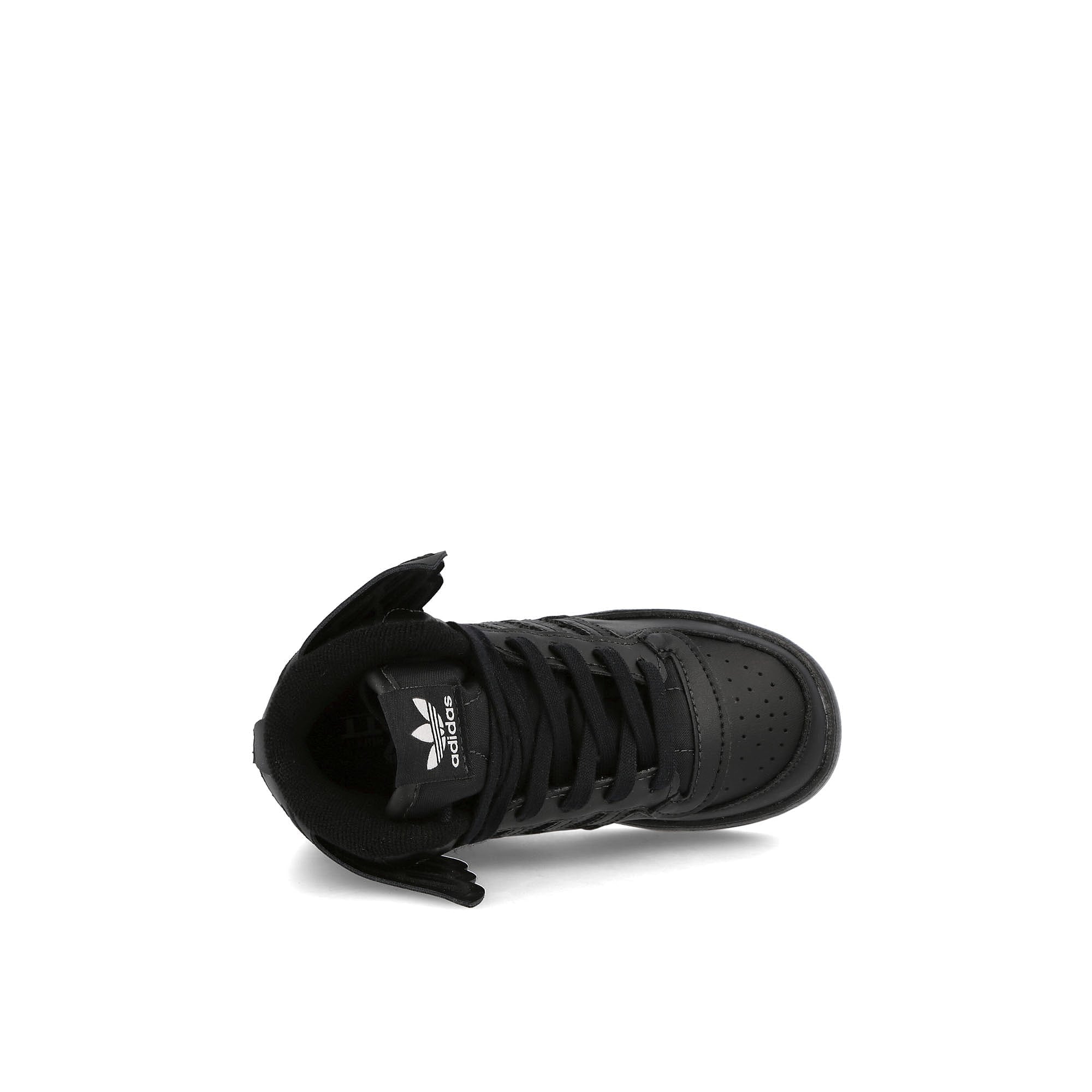adidas Jeremy Scott x adidas New Wings 4.0 Infants Core Black / Core Black / Footwear White Detail view 1 | Overkill