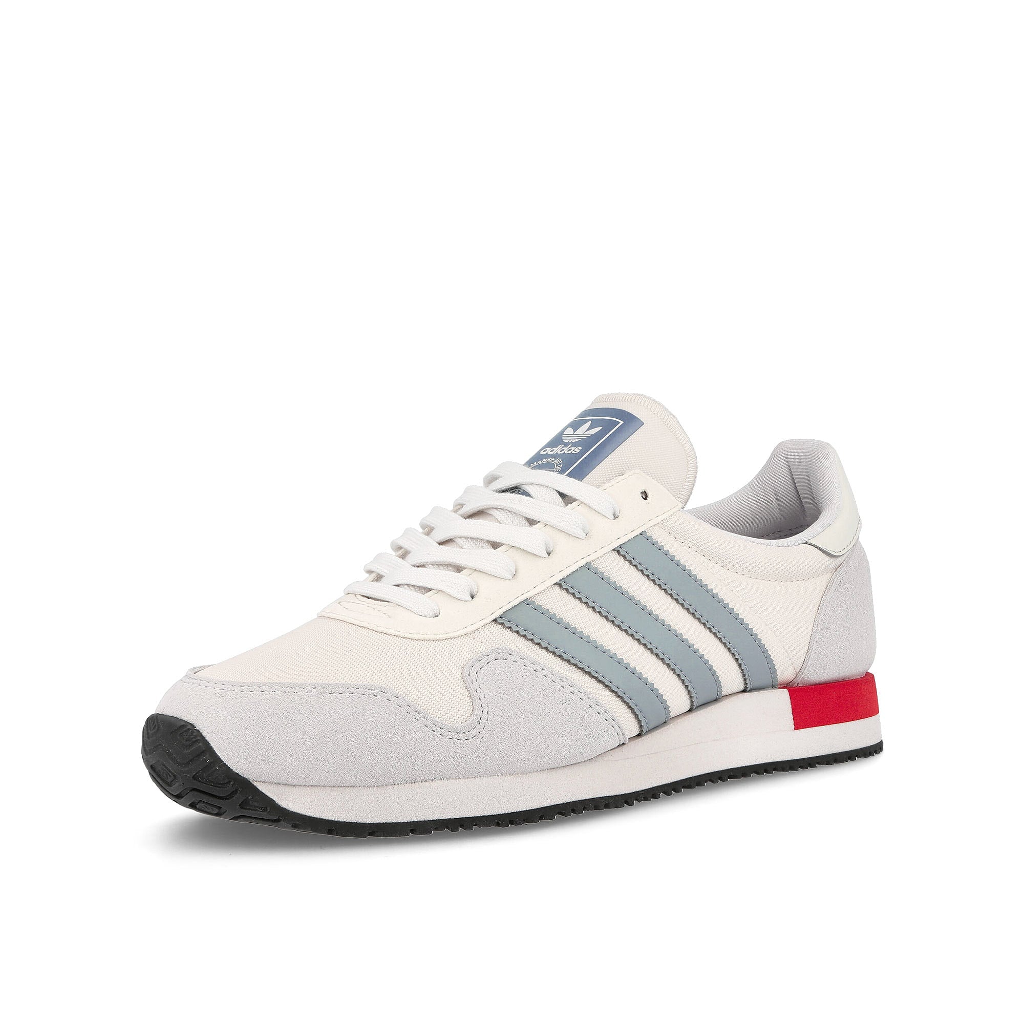 adidas usa 84 Chalk White-Vivid Red-Chalk White Sneakers Close Up | Overkill