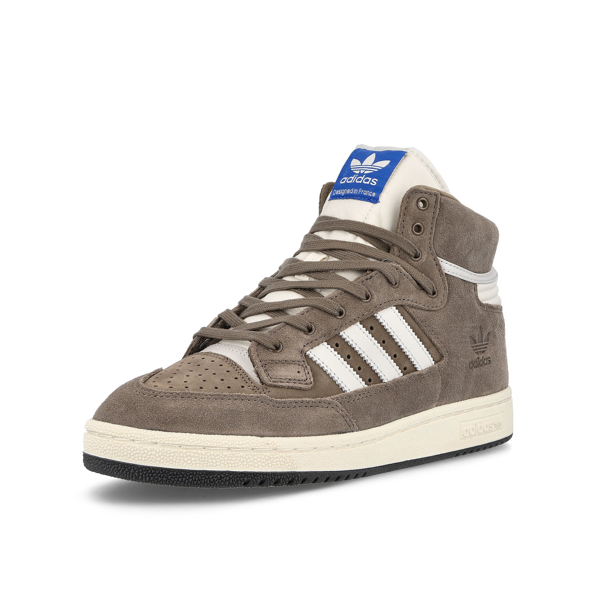 adidas Centennial 85 High Earstr-Crywht-Cwhite High Top Sneakers Close Up | Overkill