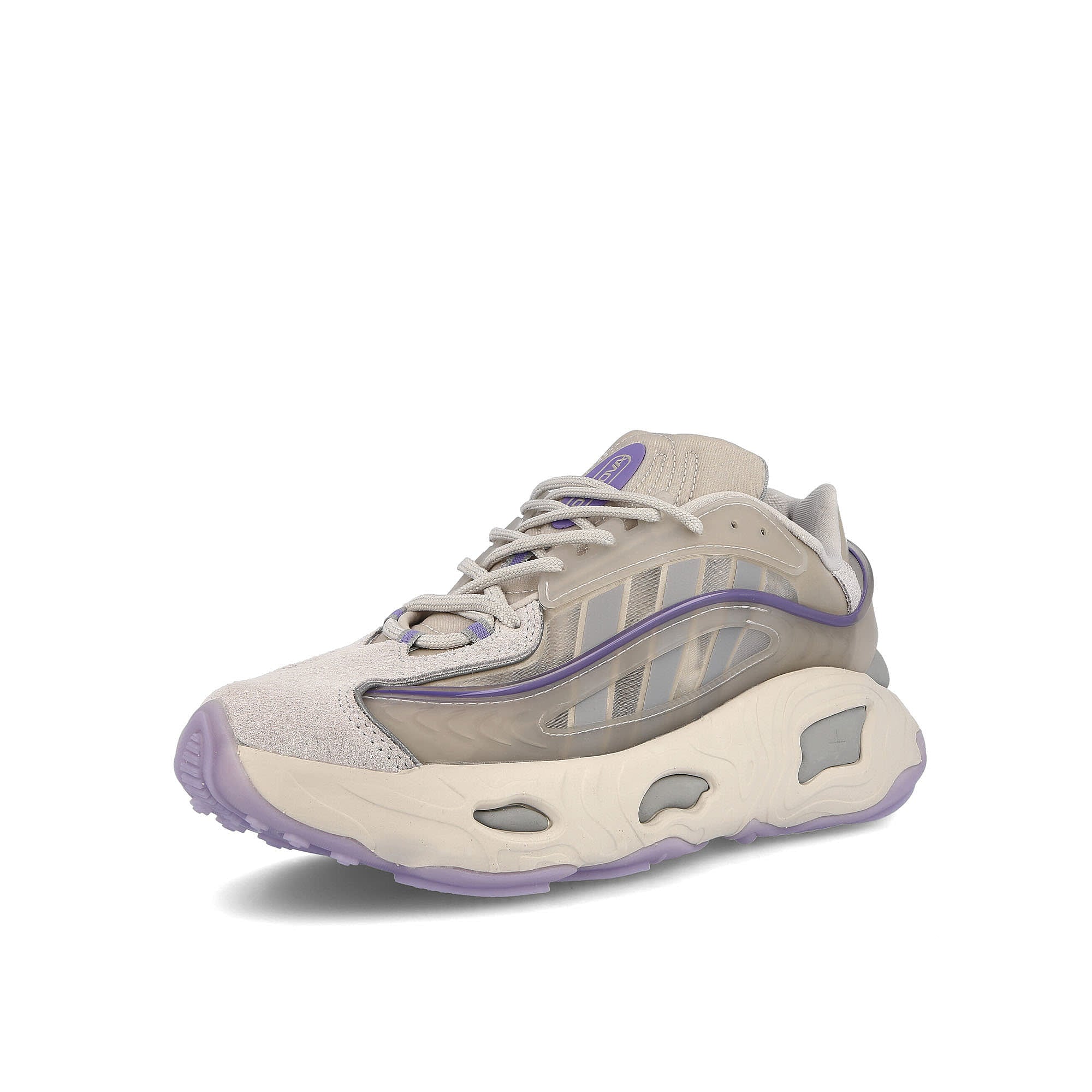 adidas oznova Dash Grey / Grey One / Halo Silver Sneakers Close Up | Overkill