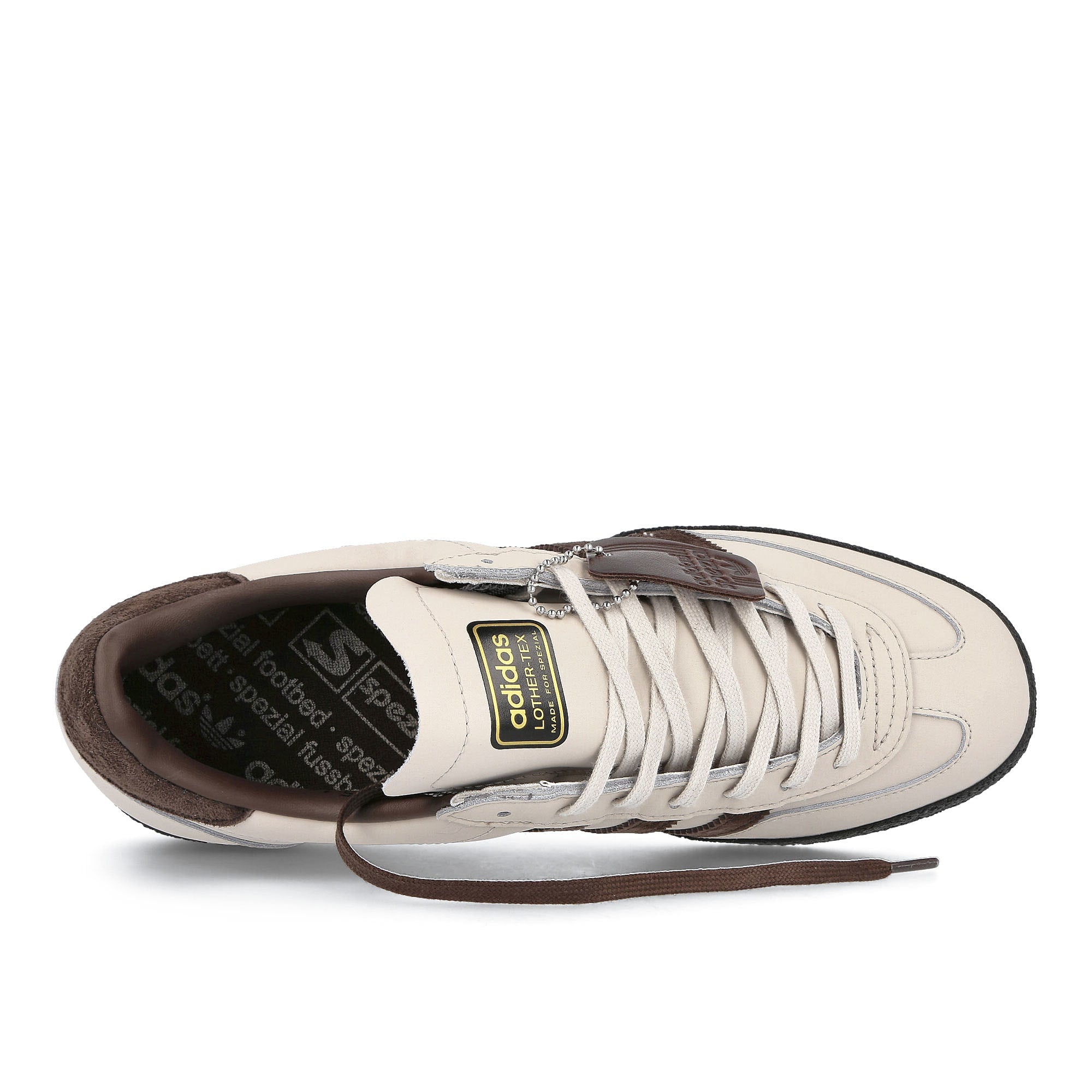 adidas spzl lothertex Mist Stone-Dark Brown-Core Black Sneakers Detailfoto | Overkill