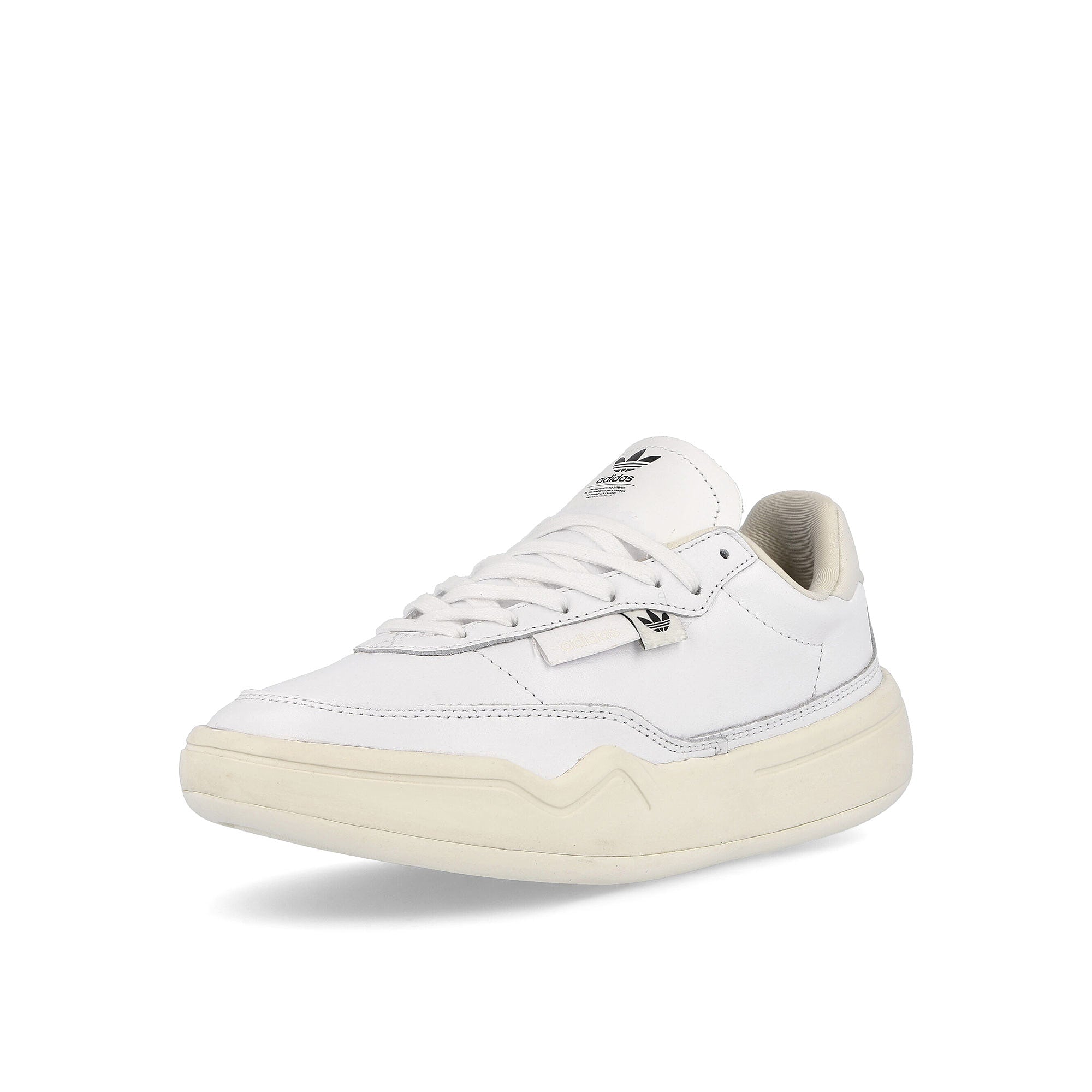 adidas wmns her court Footwear White-Footwear White-Off White Sneakers Close Up | Overkill