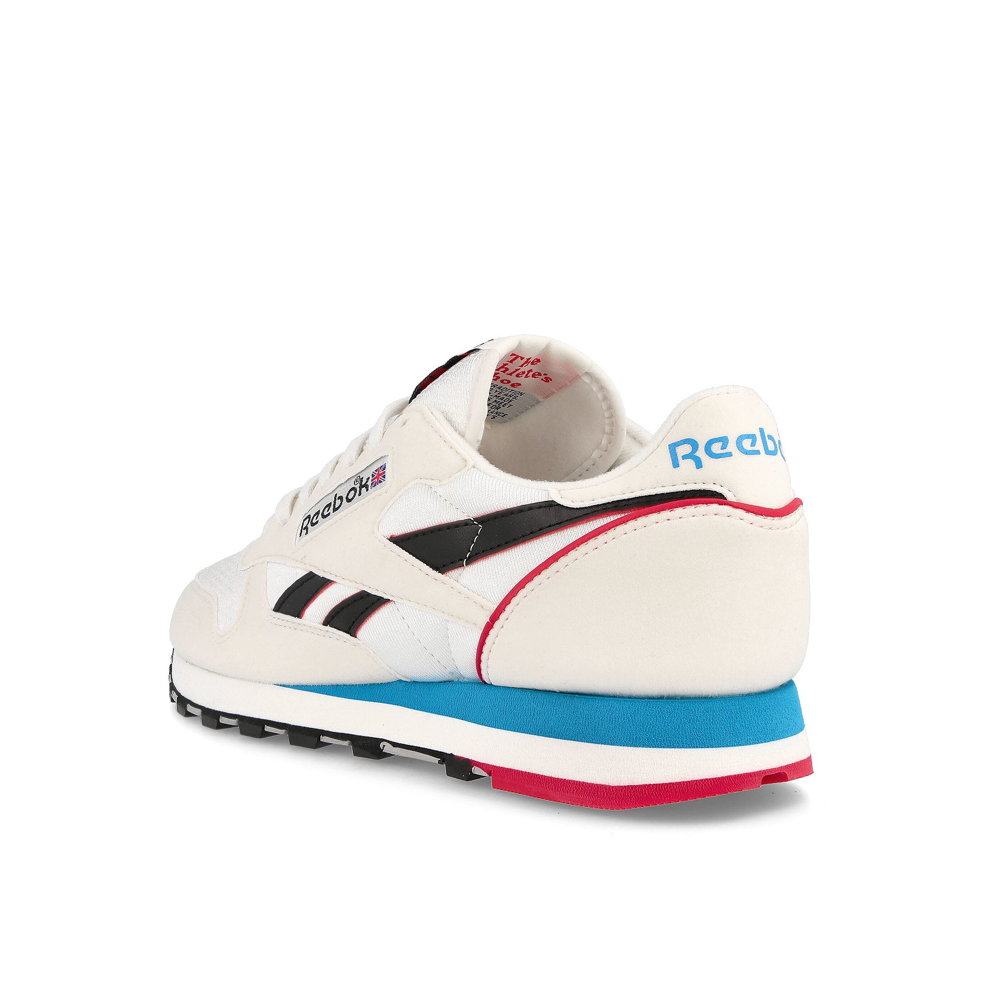 Reebok Classic Leather Chalk / Core Black / Always Blue Low Top Sneakers Material | Overkill