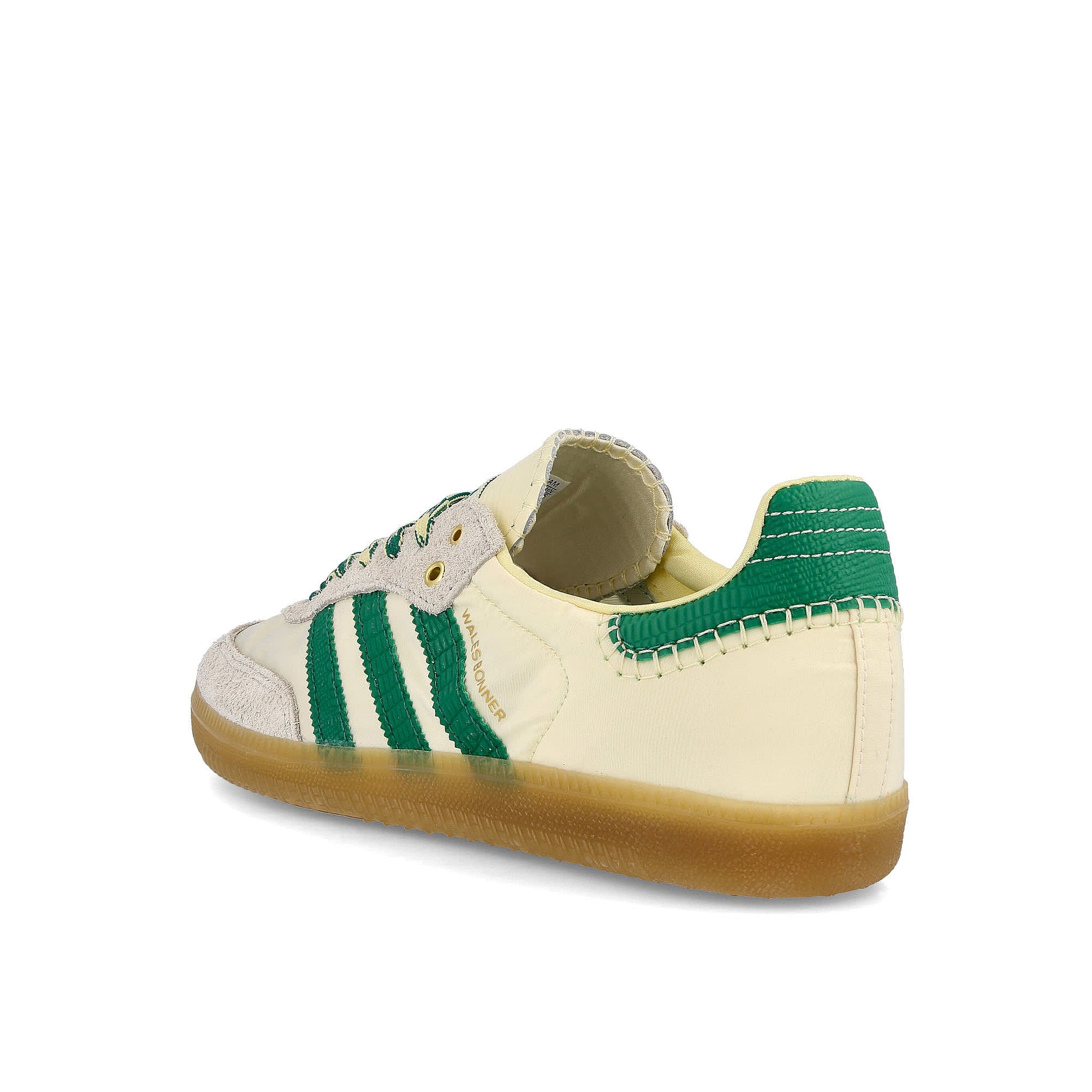 adidas Wales Bonner x adidas Samba Cream White / Green / Easy Yellow Sneakers Material | Overkill