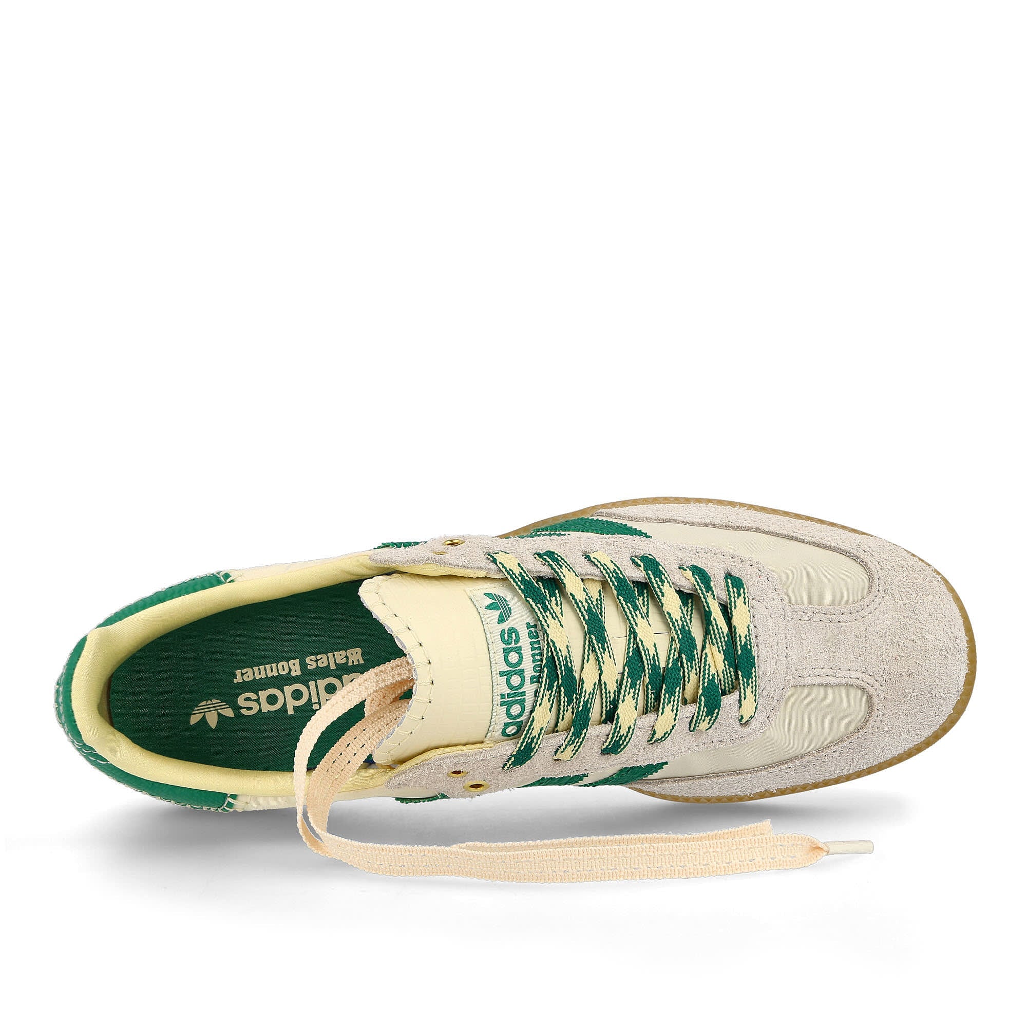 adidas Wales Bonner x adidas Samba Cream White / Green / Easy Yellow Sneakers Detailfoto | Overkill