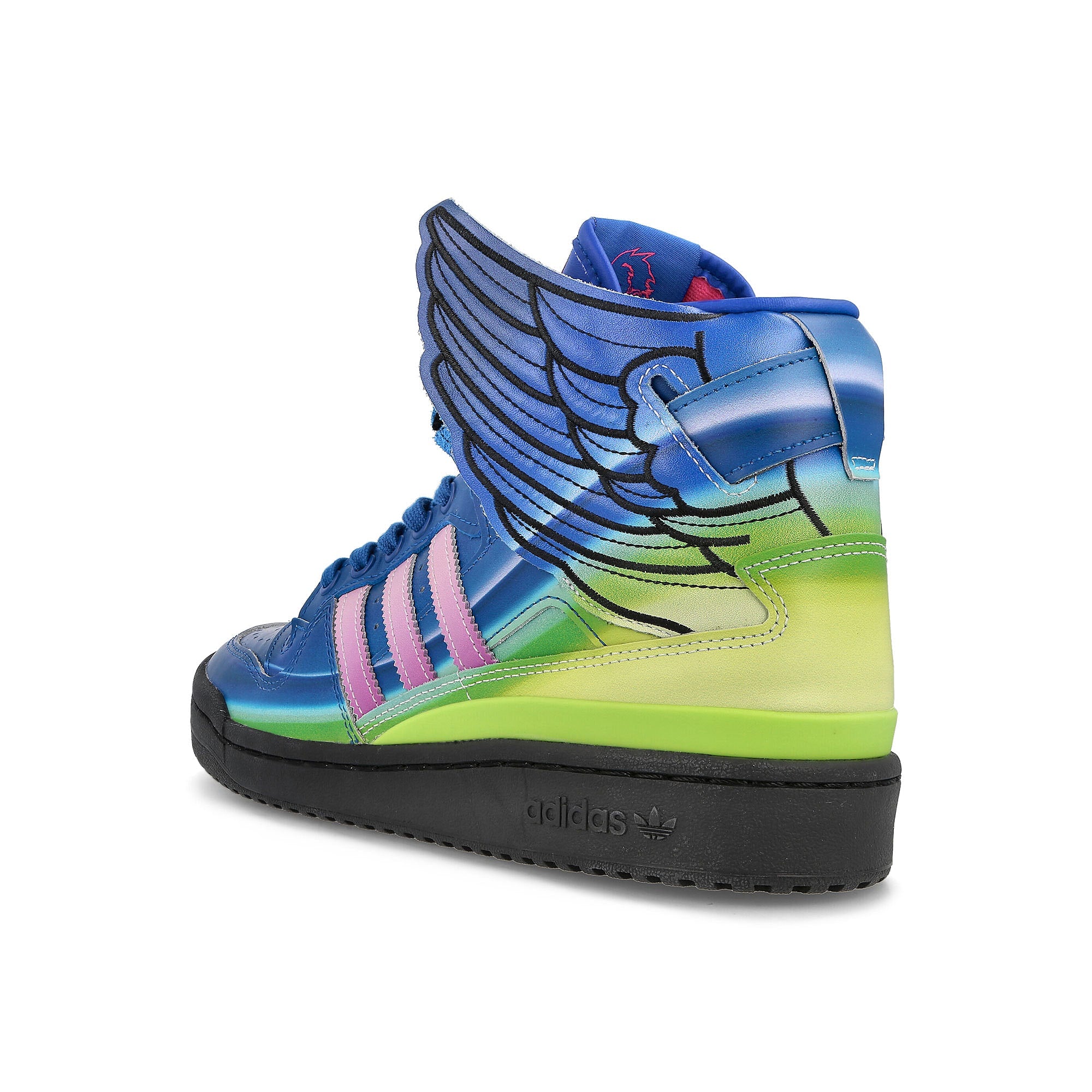 adidas Jeremy Scott x adidas Motorsport Wings 4.0 Bold Blue / Shok Pink / Light Pink Sneakers Material | Overkill