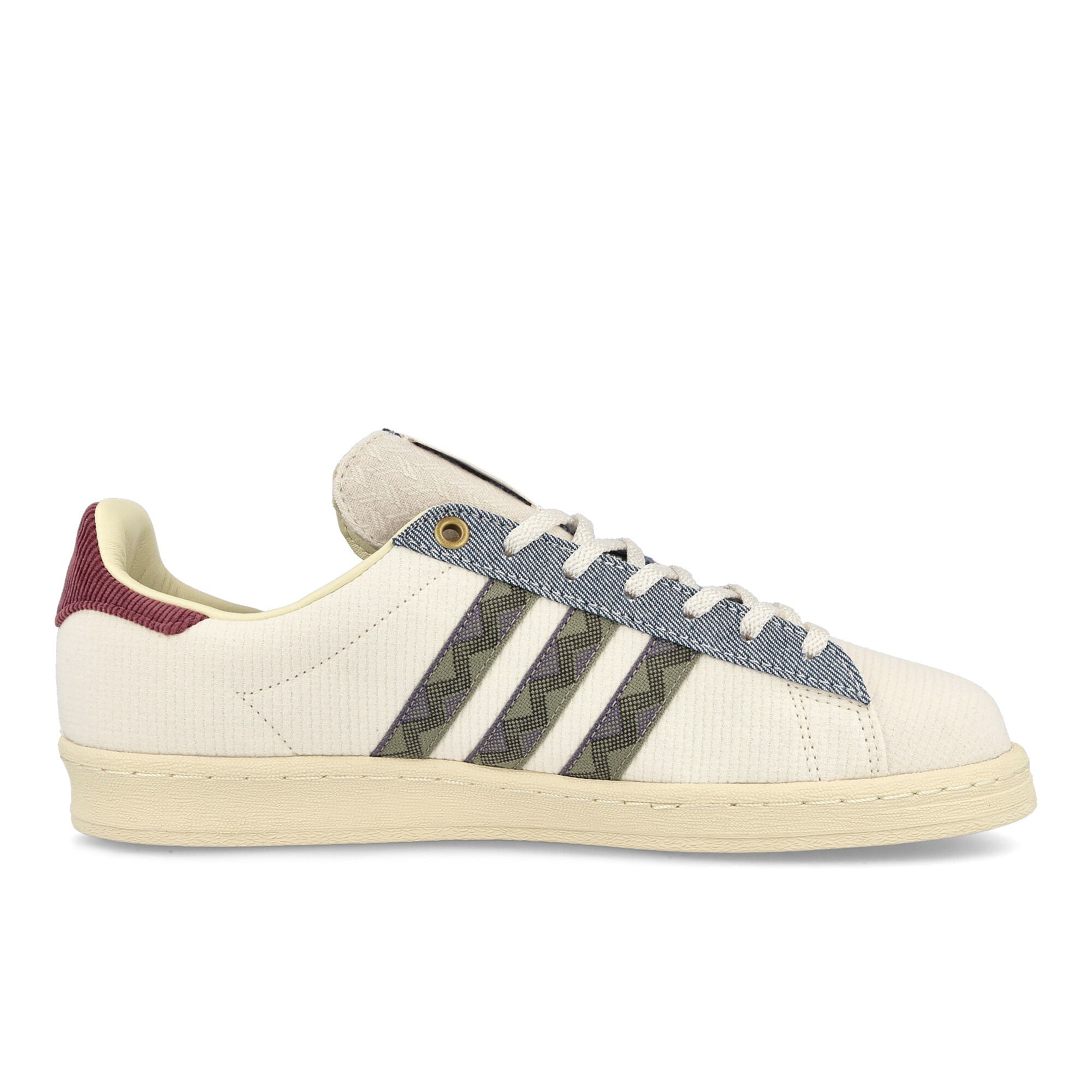 adidas Campus 80s Wonder White-Orbital Green-Panton Low Top Sneakers Silhouette | Overkill