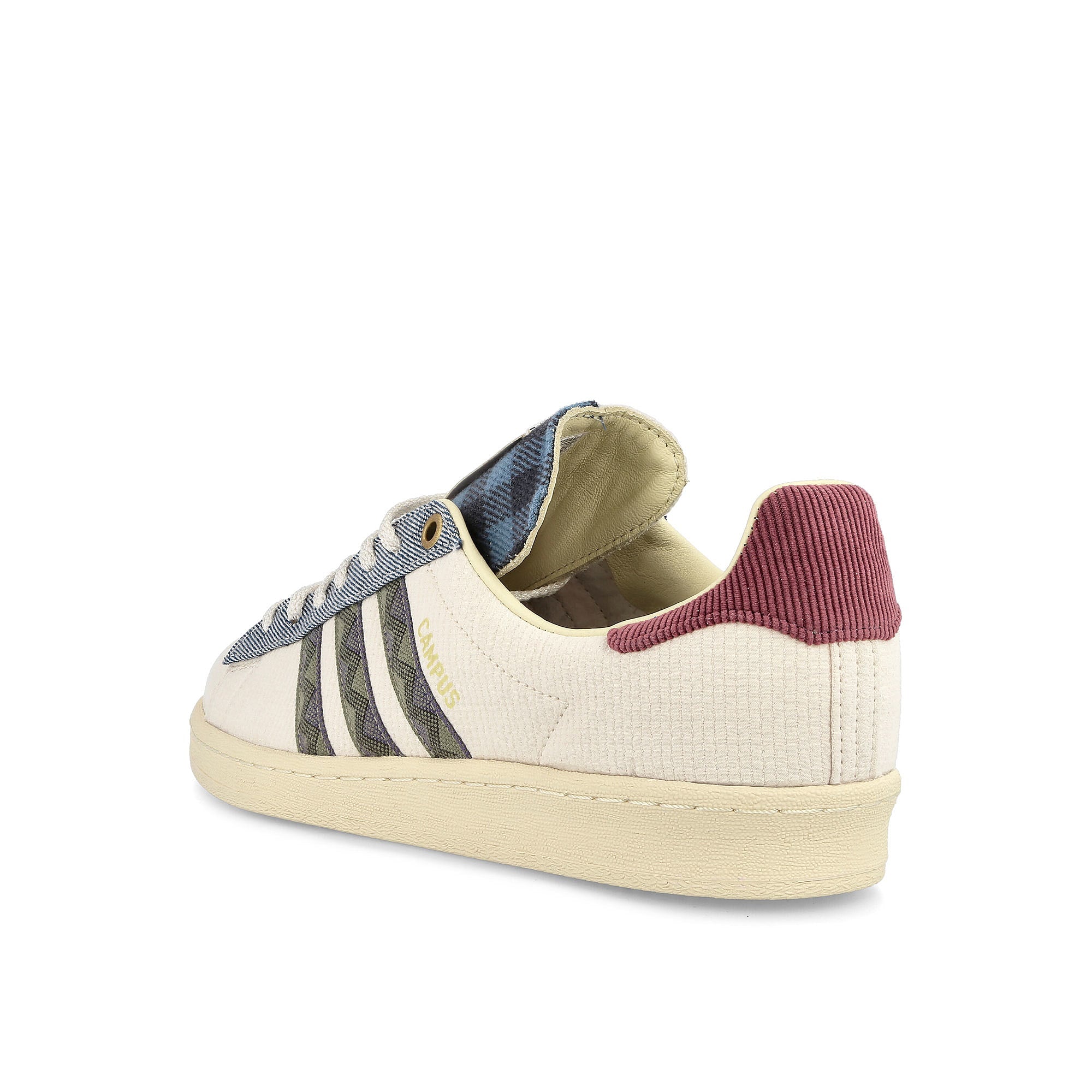 adidas Campus 80s Wonder White-Orbital Green-Panton Low Top Sneakers Material | Overkill