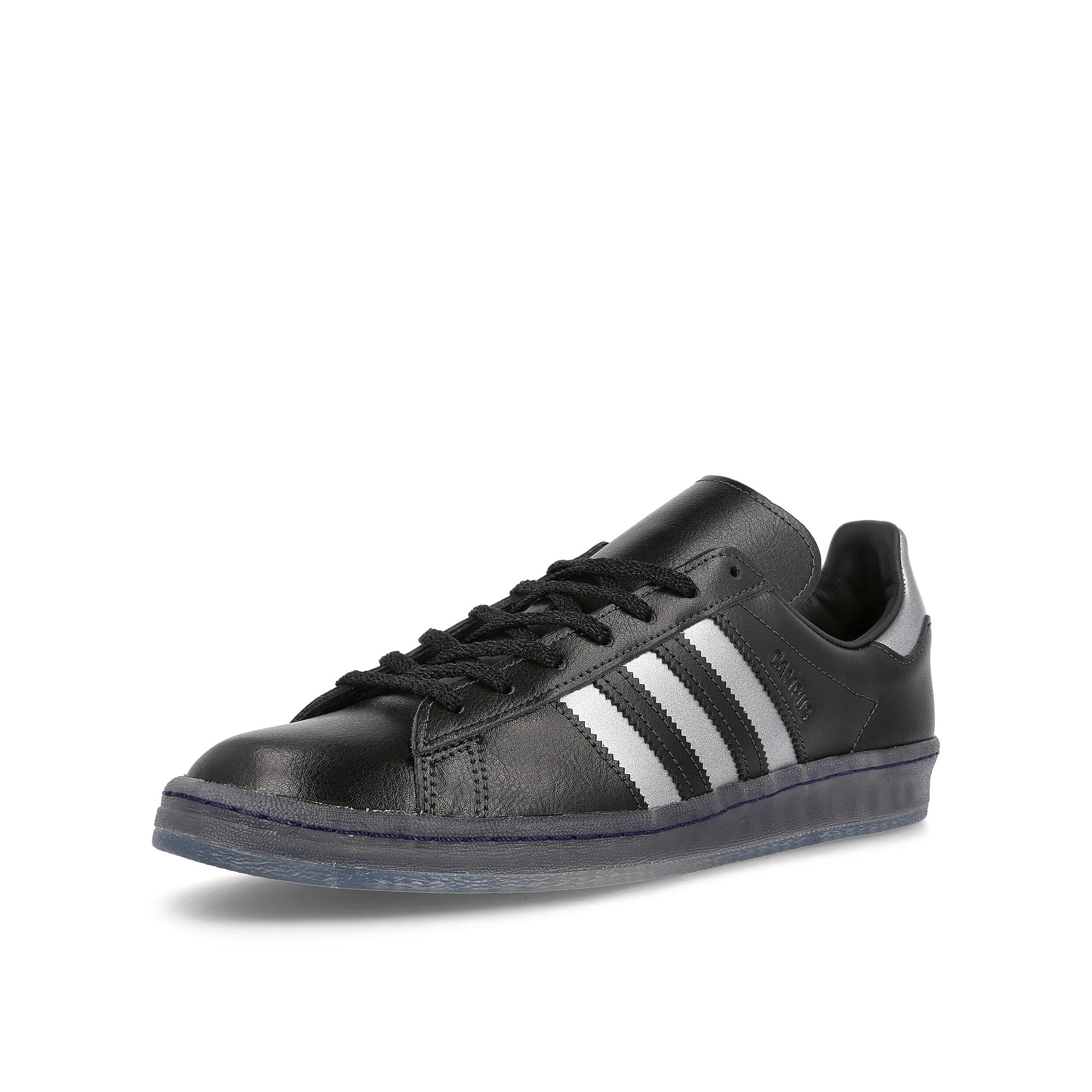 adidas Campus 80s Core Black / Core Black / Dash Grey Low Top Sneakers Close Up | Overkill