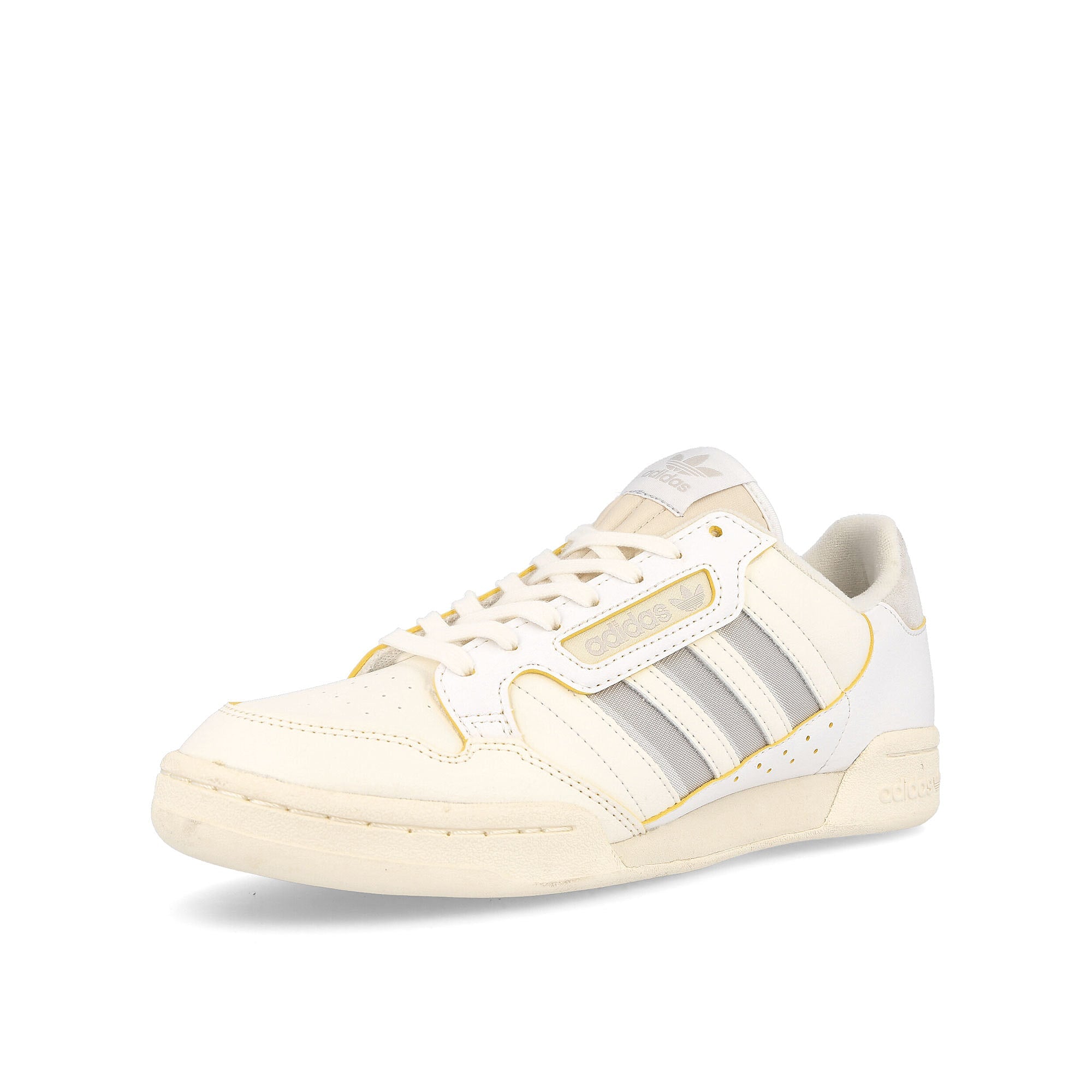 adidas continental 80 vegan icons Cloud White / Grey One / Off White Sneakers Close Up | Overkill