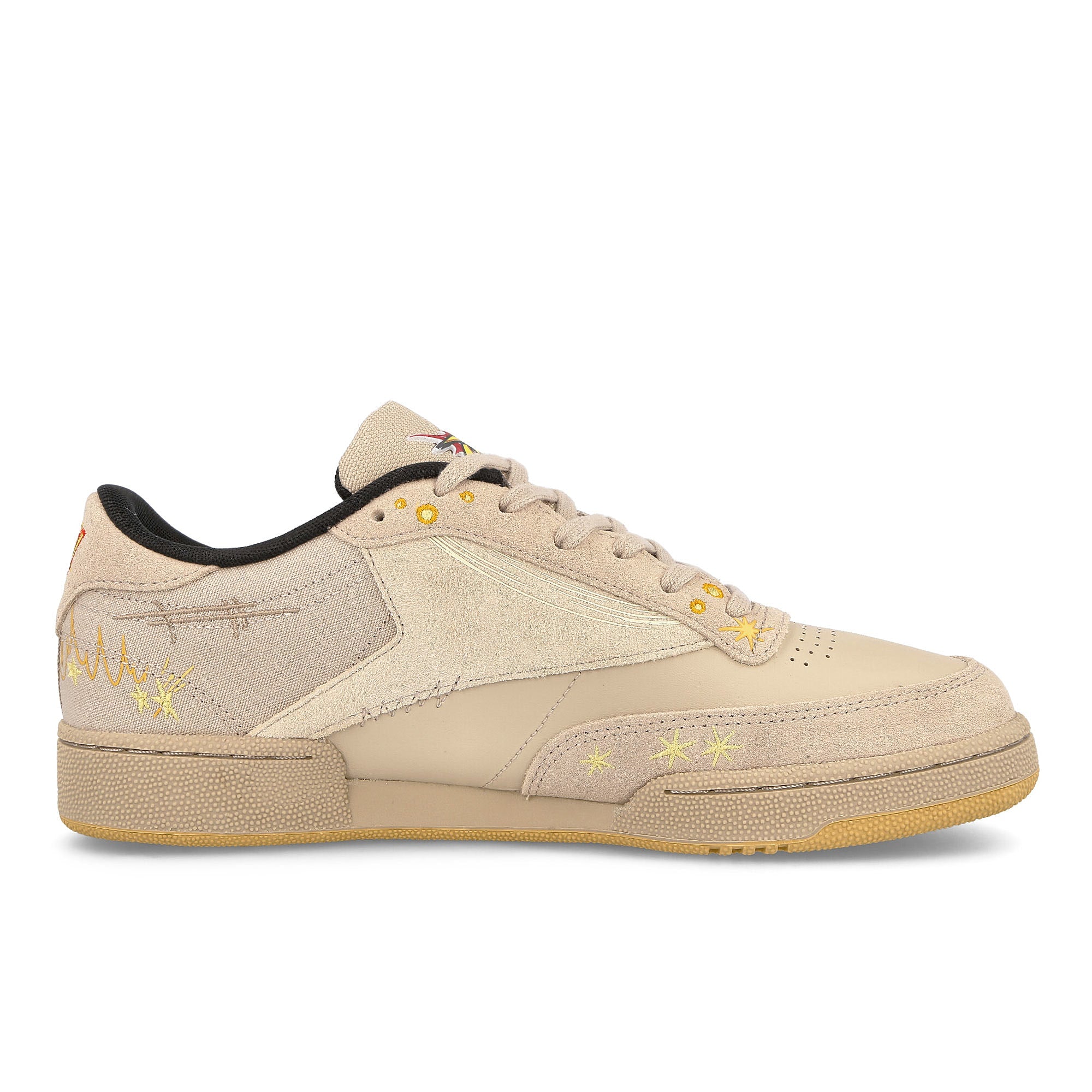 Reebok Looney Tunes x Reebok Club C 85 Pebble-Core Black-Bright Ochre Sneakers Silhouette | Overkill