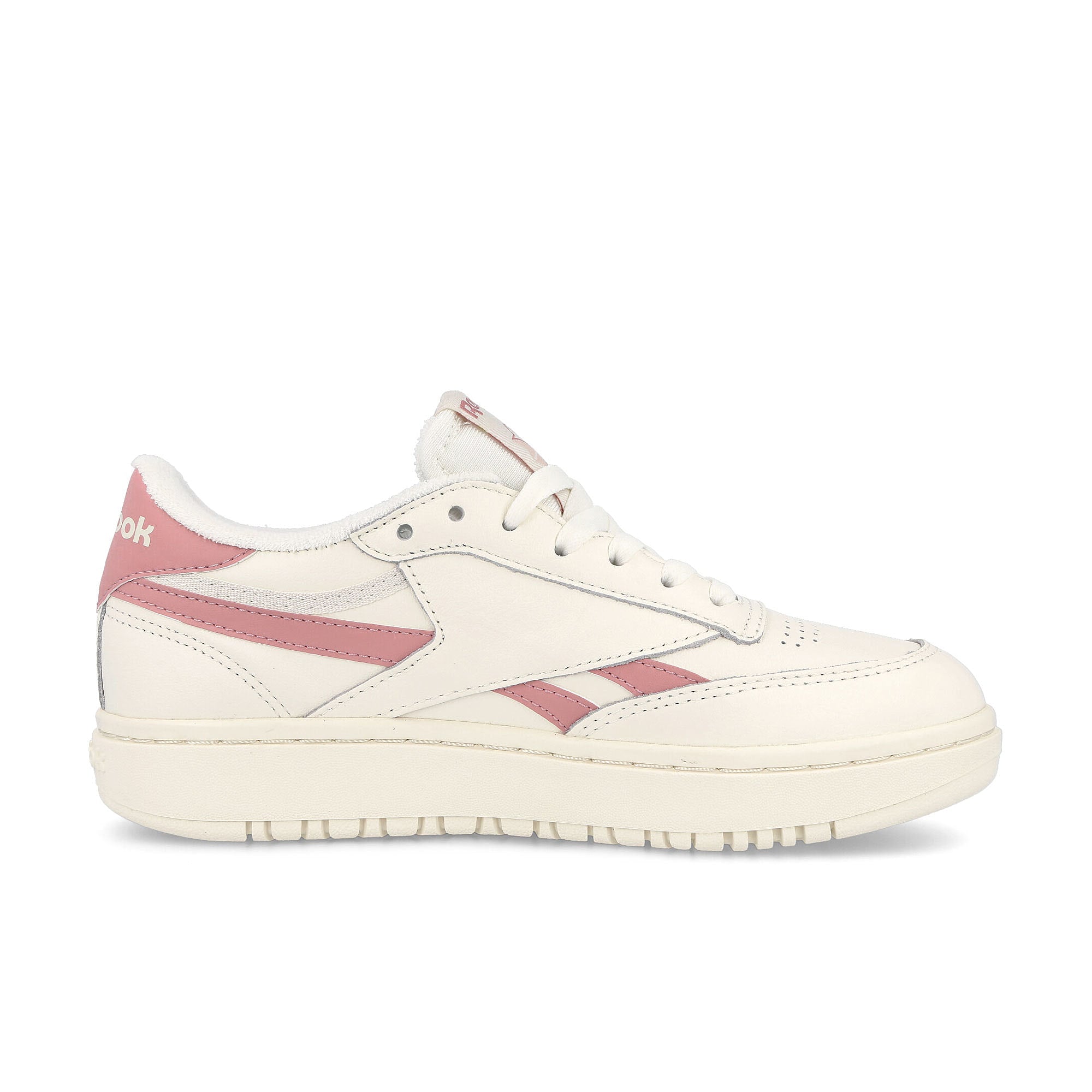 Reebok wmns club c double reven Chalk / Smoky Rose / Chalk Sneakers Silhouette | Overkill