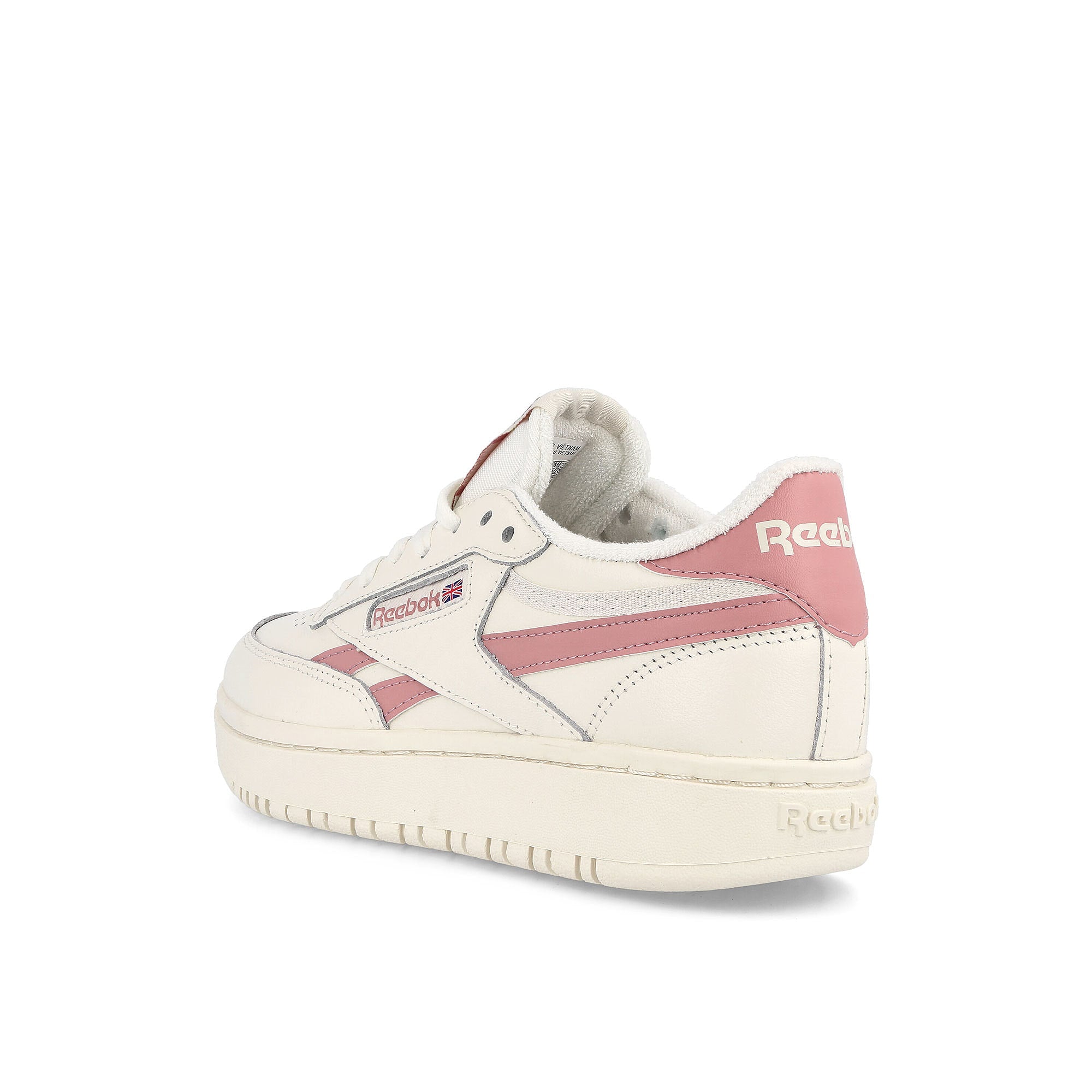 Reebok wmns club c double reven Chalk / Smoky Rose / Chalk Sneakers Material | Overkill