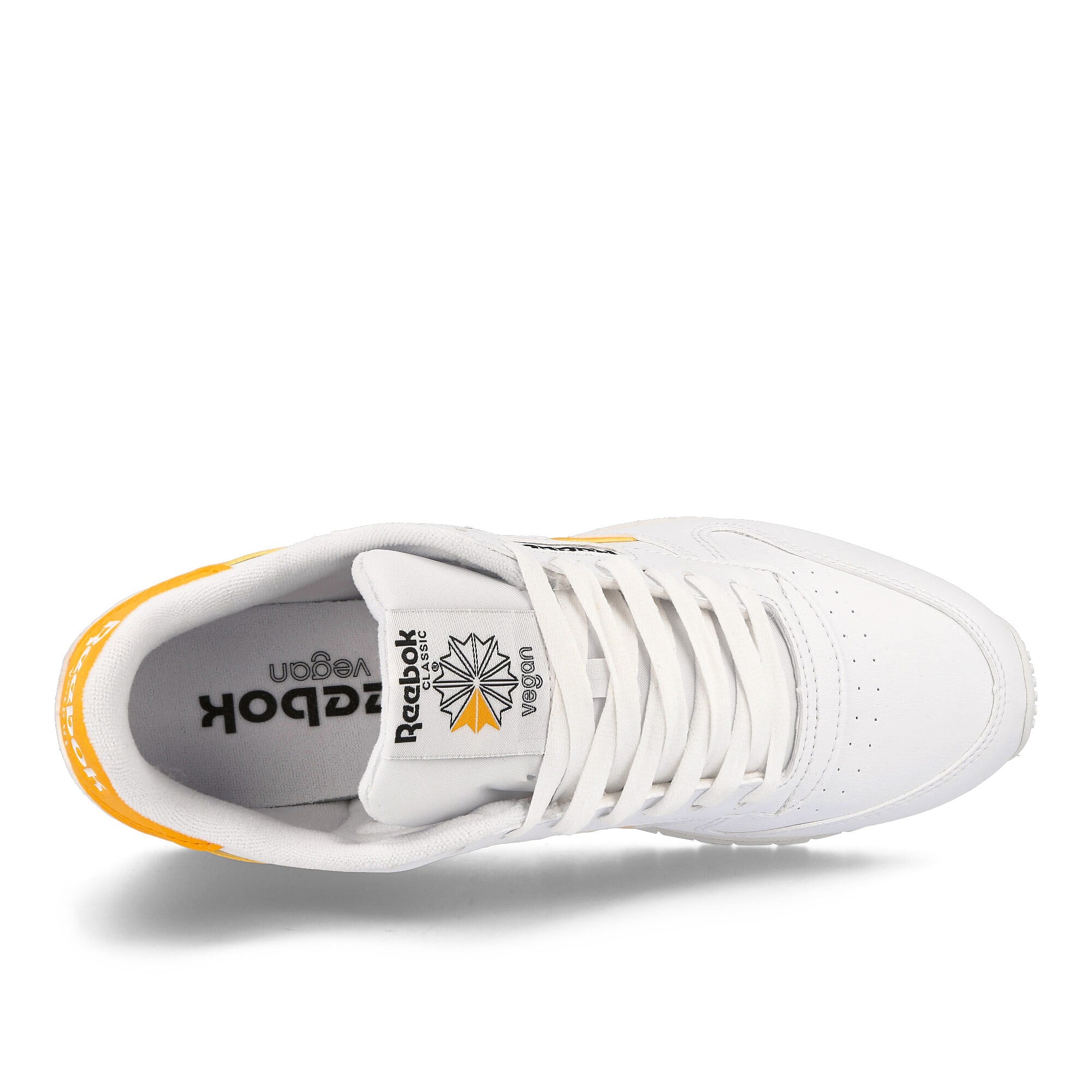Reebok classic vegan Footwear White / Footwear White / Collegite Gold Sneakers Detailfoto | Overkill