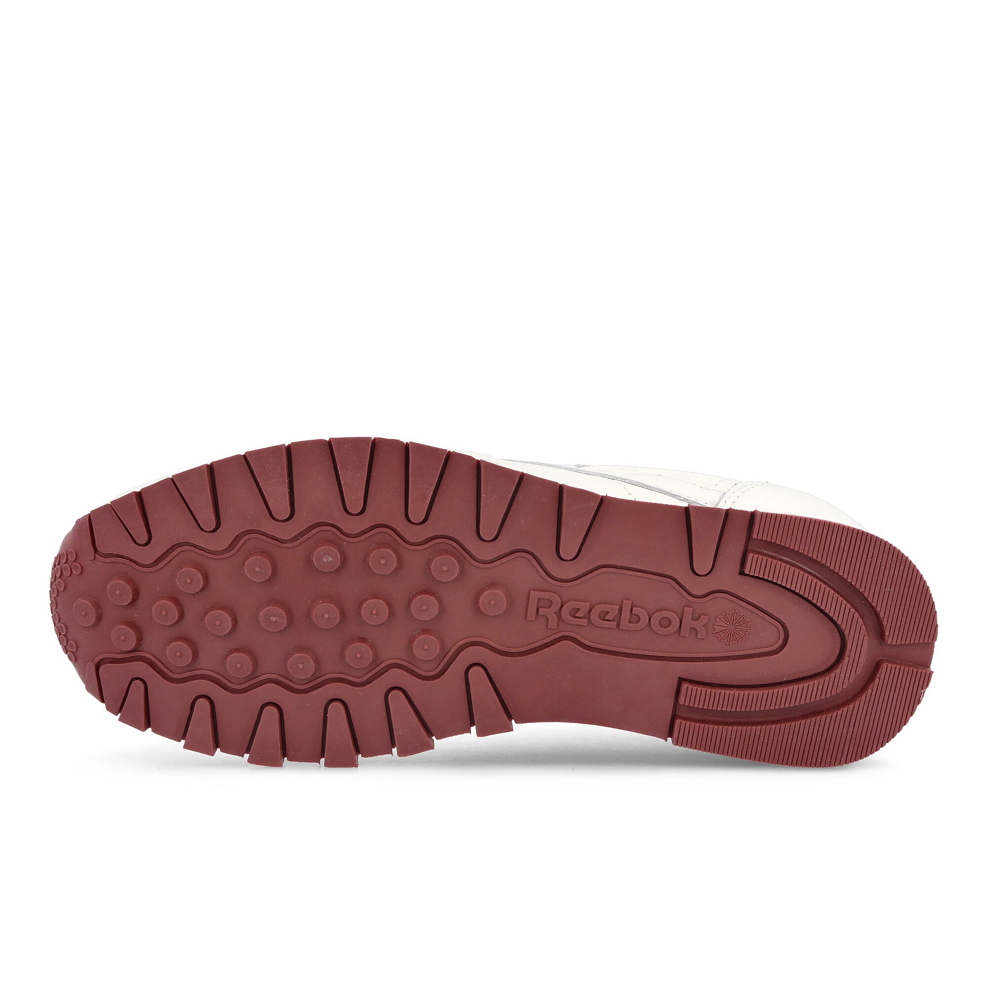 Reebok classic leather Chalk-Classic Burgundy-Vector Red Low Top Sneakers Detail View 1 | Overkill