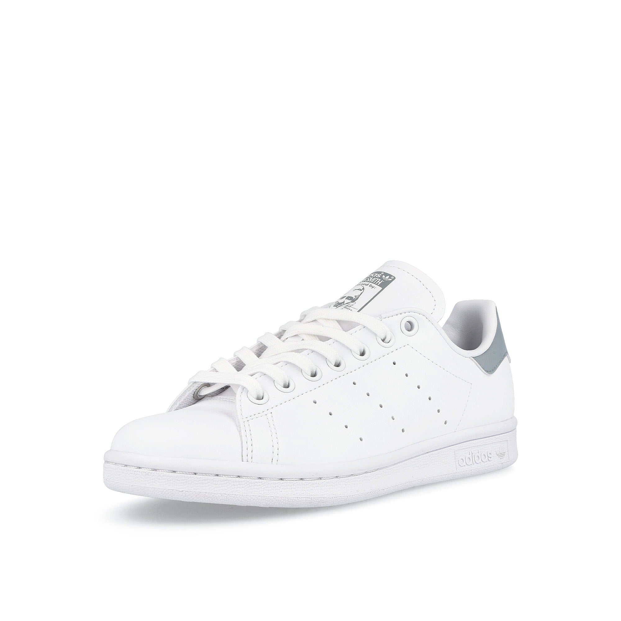 adidas wmns stan smith Cloud White-Magic Grey-Clear Pink Sneakers Close Up | Overkill