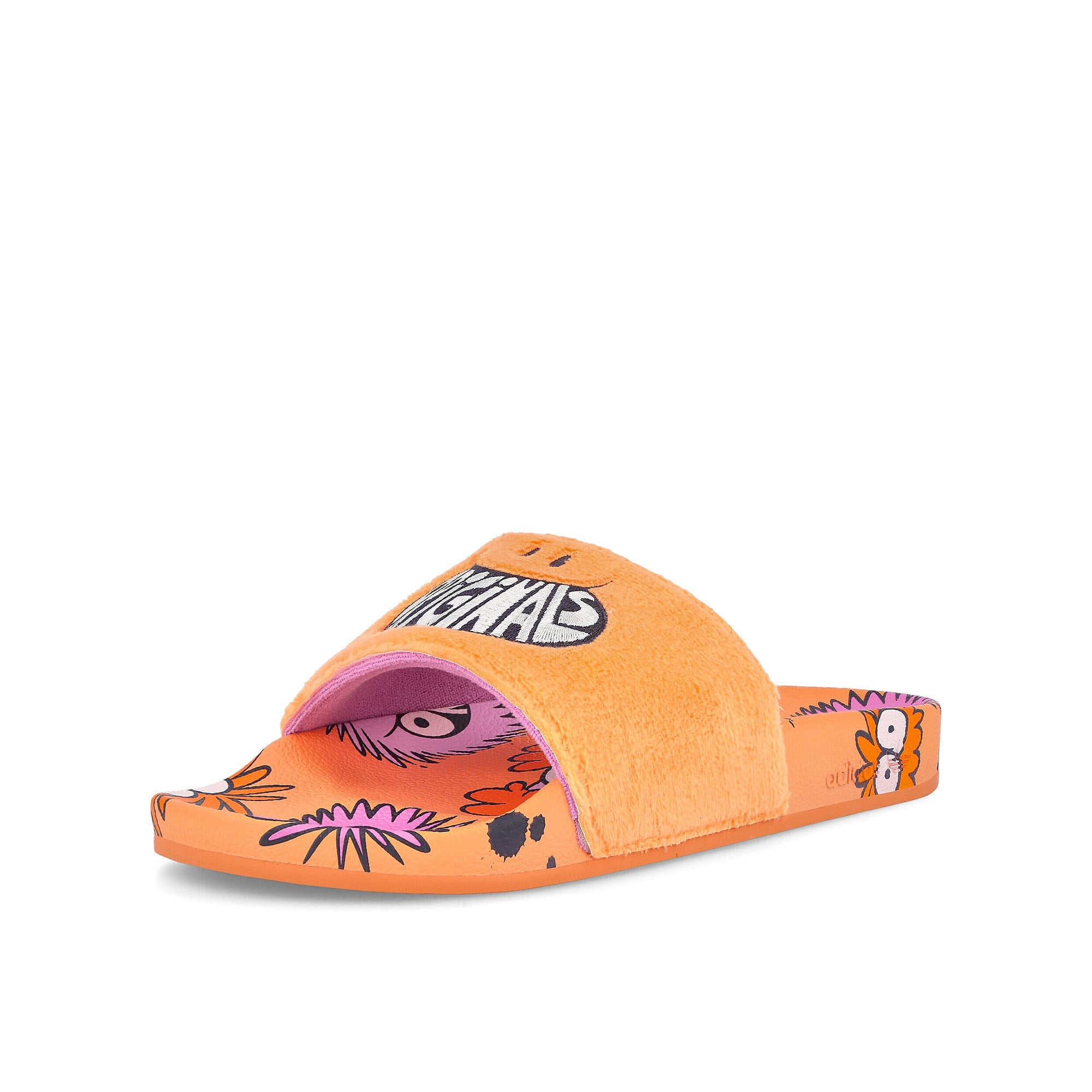 adidas Kevin Lyons x adidas Adilette Hazy Orange Slides, Sandals & Slippers Detailfoto | Overkill
