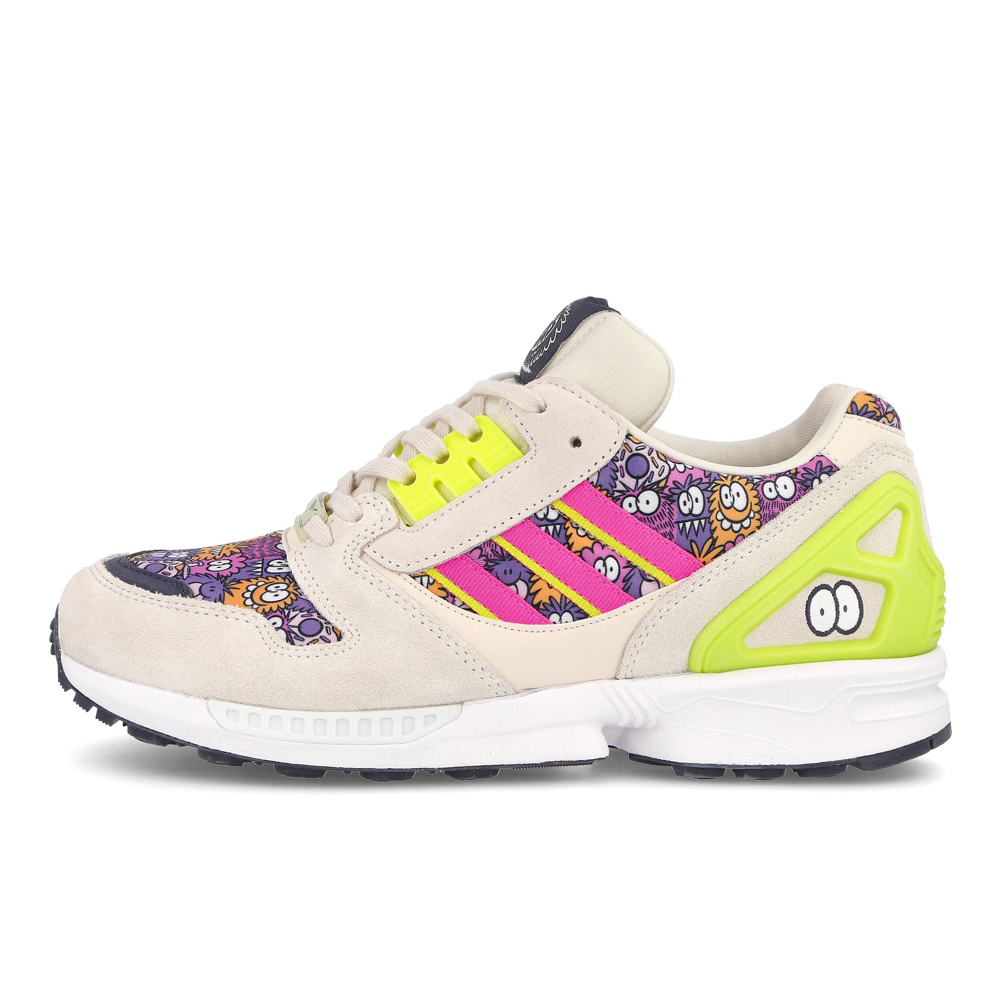 adidas Kevin Lyons x adidas ZX 8000 Chalk White-Solar Pink-Team Semi Sol Yellow Sneakers GY5769 | Overkill