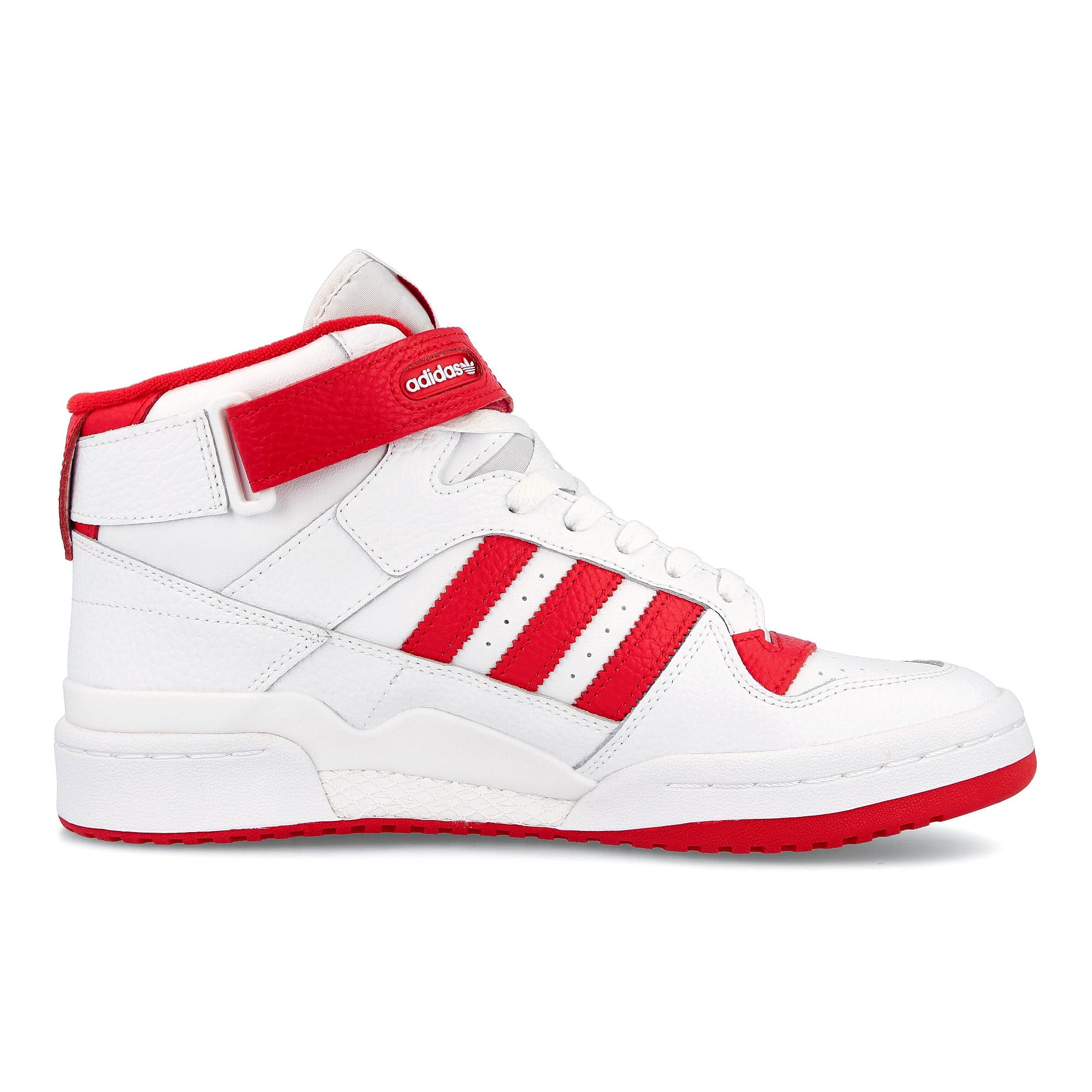 adidas forum mid Footwear White / Vivid Red / Footwear White Material | Overkill