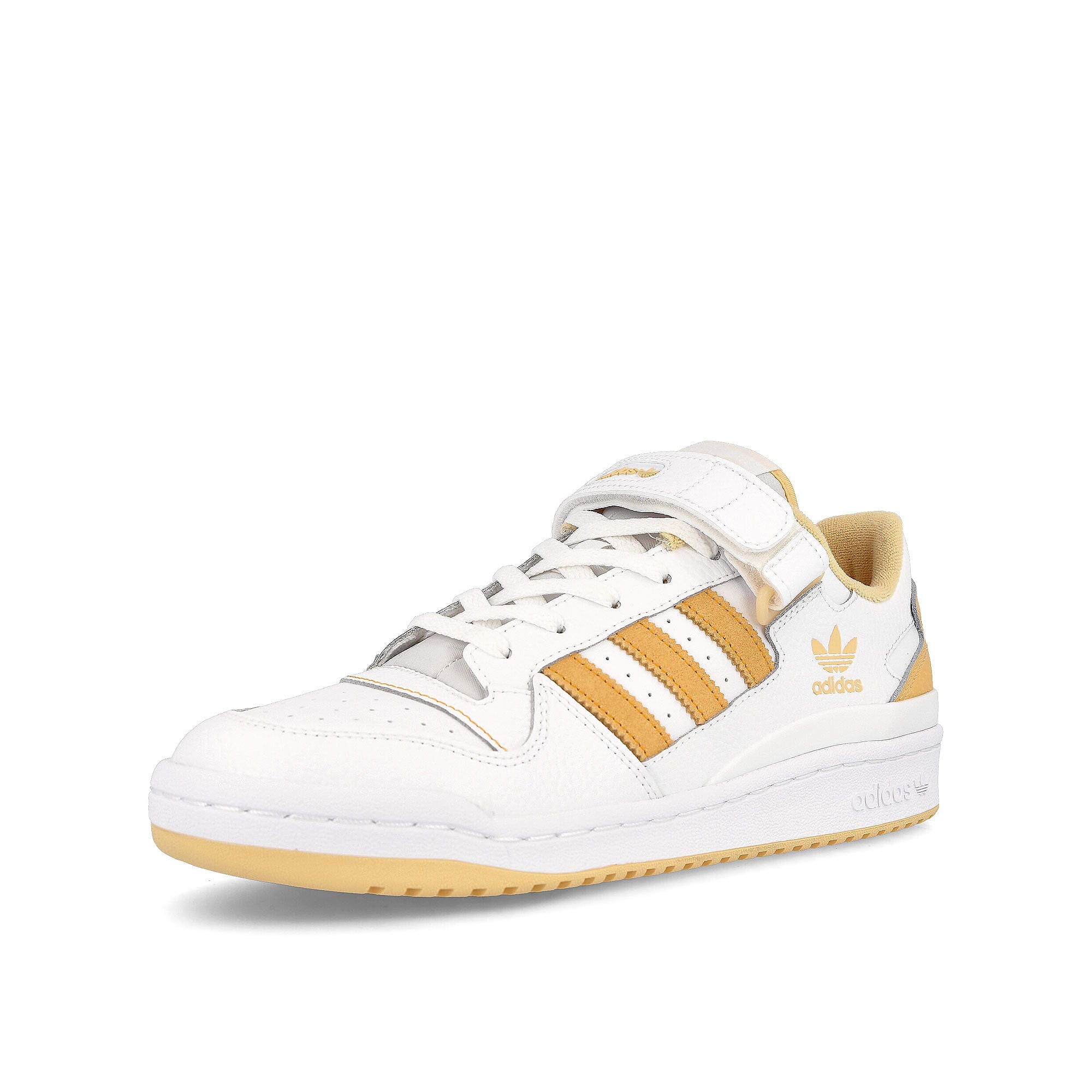 adidas forum low Footwear White-Pulse Amber-Orange Rush Sneakers Close Up | Overkill