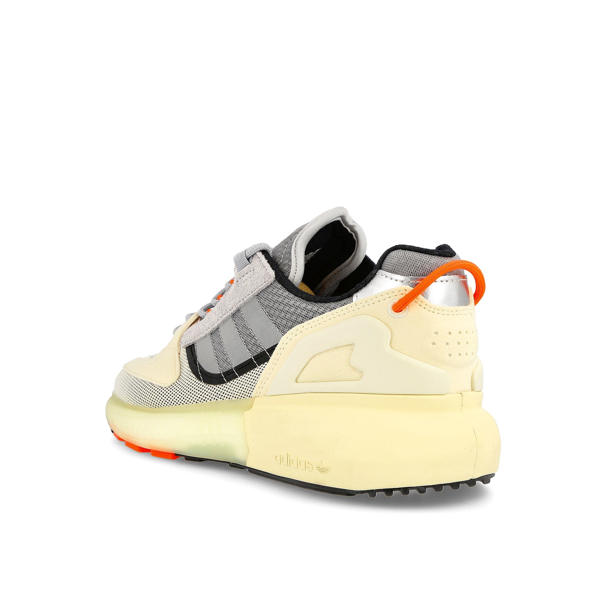 adidas zx 5k boost lerna Silver Metallic-Cream White-Solar Red Sneakers Material | Overkill