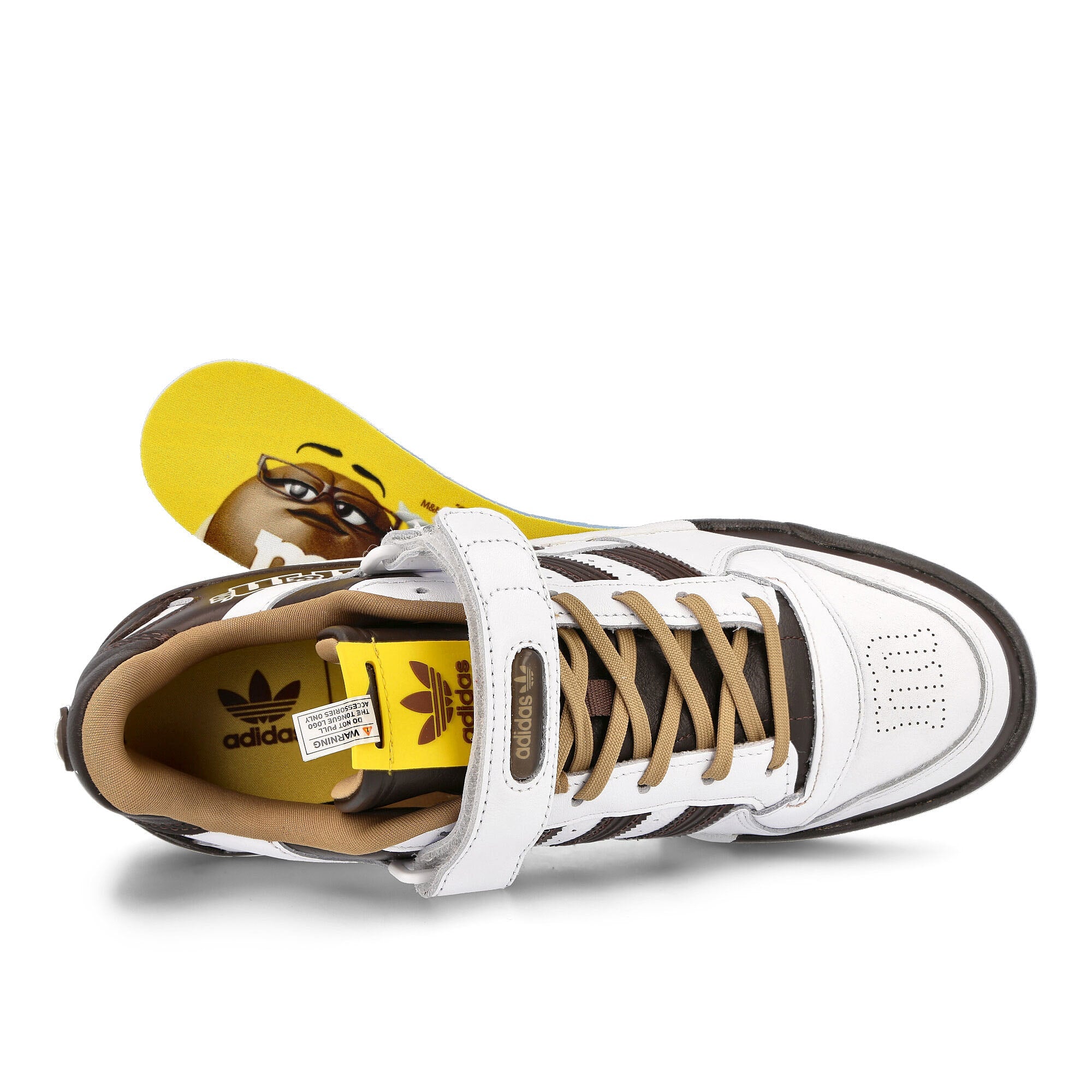adidas M&M´s x adidas Forum Low 84 Footwear White-Cardboard-Dark Brown Sneakers Detailfoto | Overkill