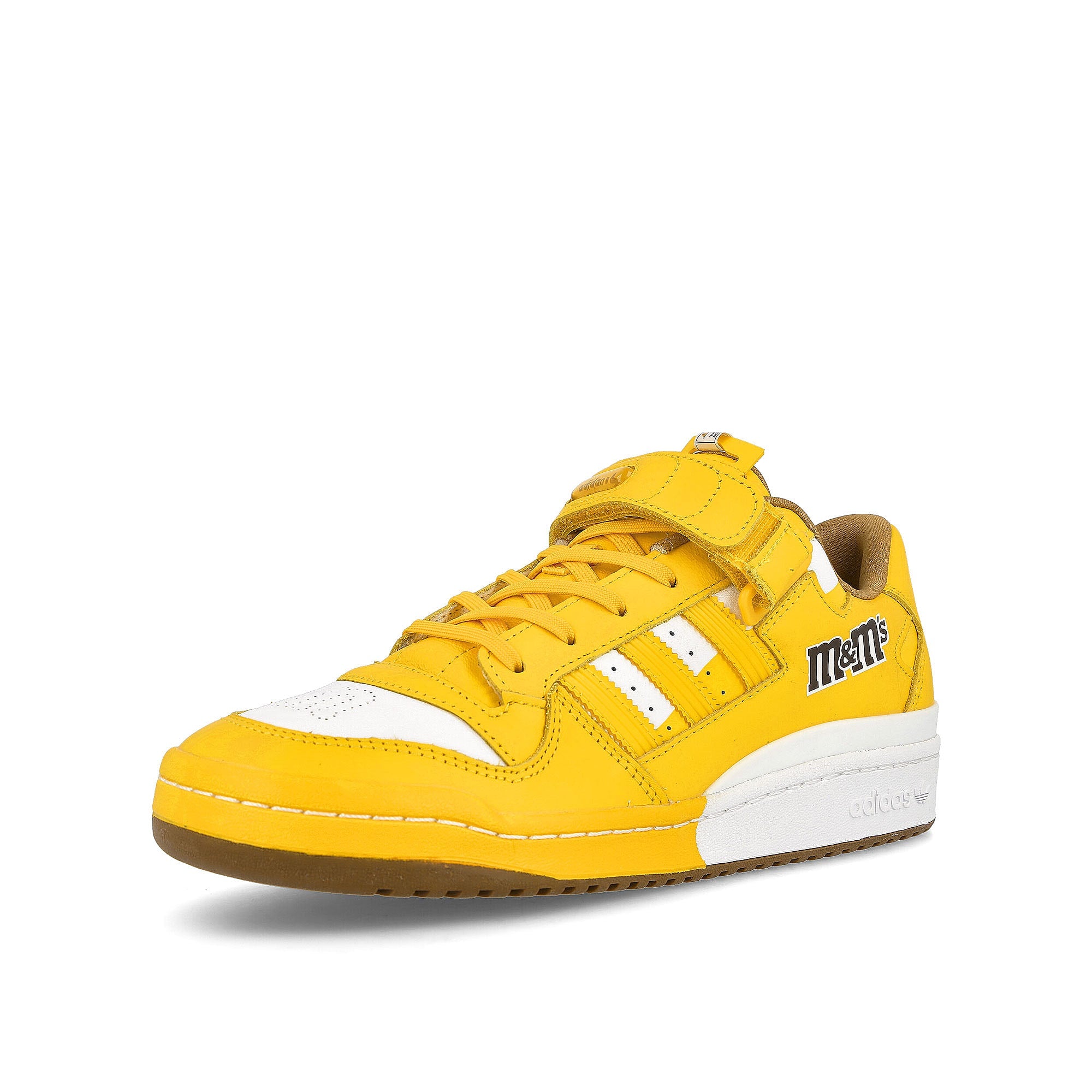 adidas M&M´s x adidas Forum Low 84 EQT Yellow-EQT Yellow-Footwear White Sneakers Close Up | Overkill