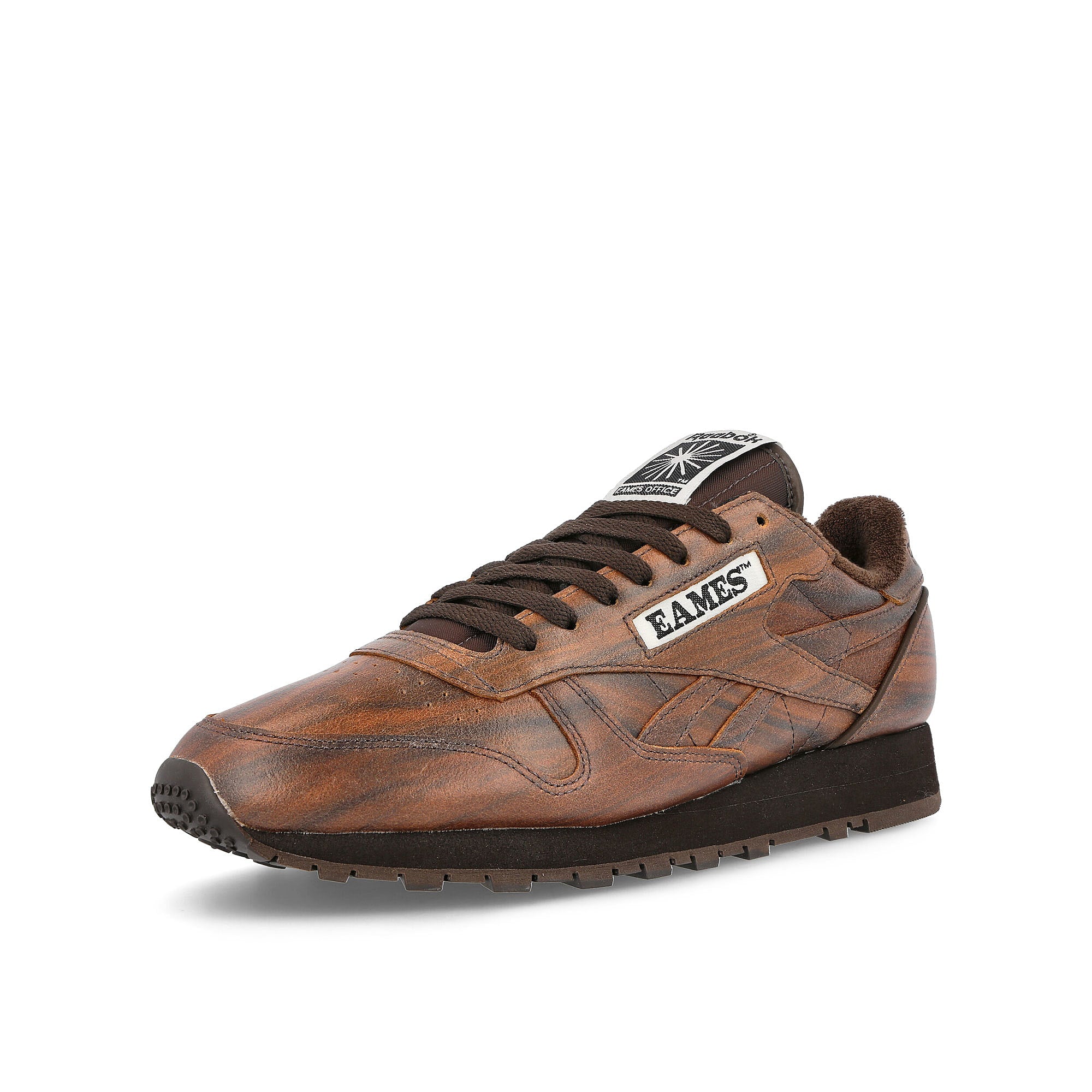 Reebok Classic Leather Dark Brown / Dark Brown / Dark Brown Low Top Sneakers Close Up | Overkill