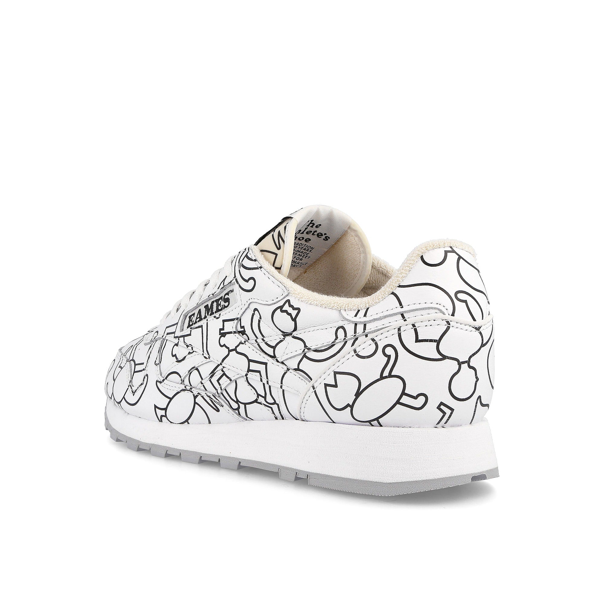 Reebok Classic Leather Footwear White-Footwear White-Core Black Low Top Sneakers Material | Overkill