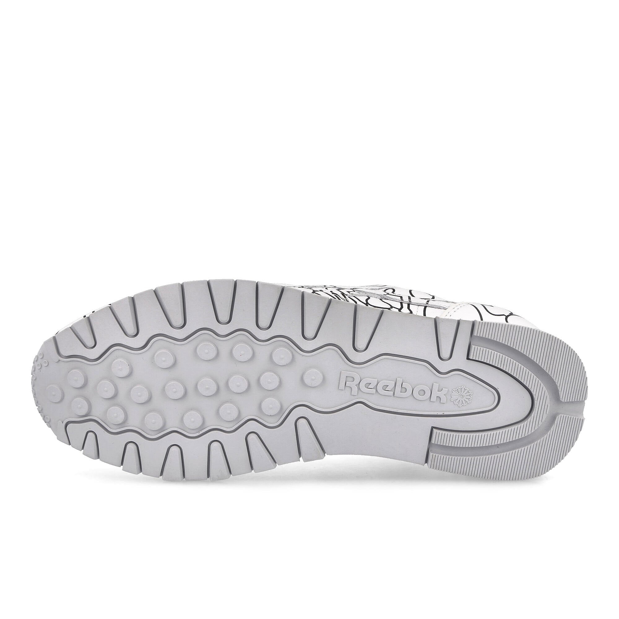 Reebok Classic Leather Footwear White-Footwear White-Core Black Low Top Sneakers Detail View 1 | Overkill