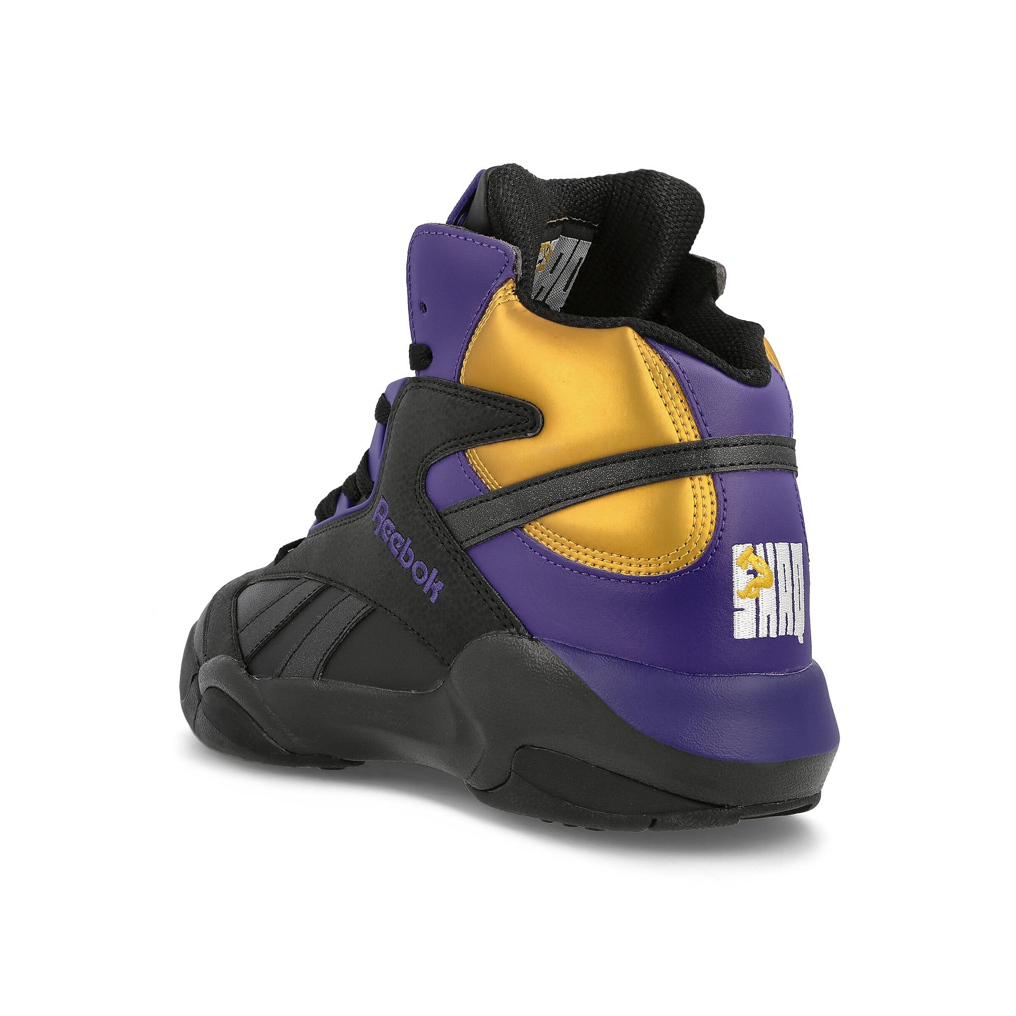 Reebok Shaq Attaq Core Black / Bold Purple / Collegiate Gold Sneakers Material | Overkill