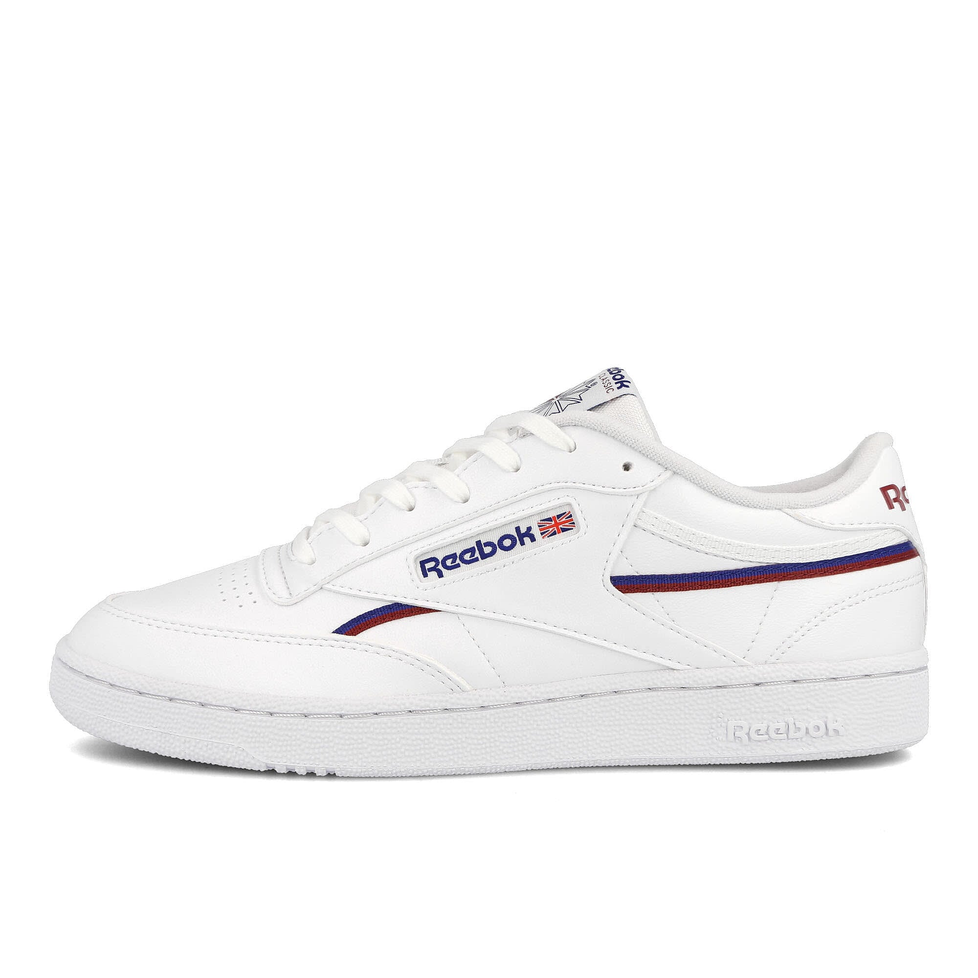 Reebok club c 85 vegan Footwear White / Classic Cobalt / Classic Burgundy Low Top Sneakers GY7152 | Overkill