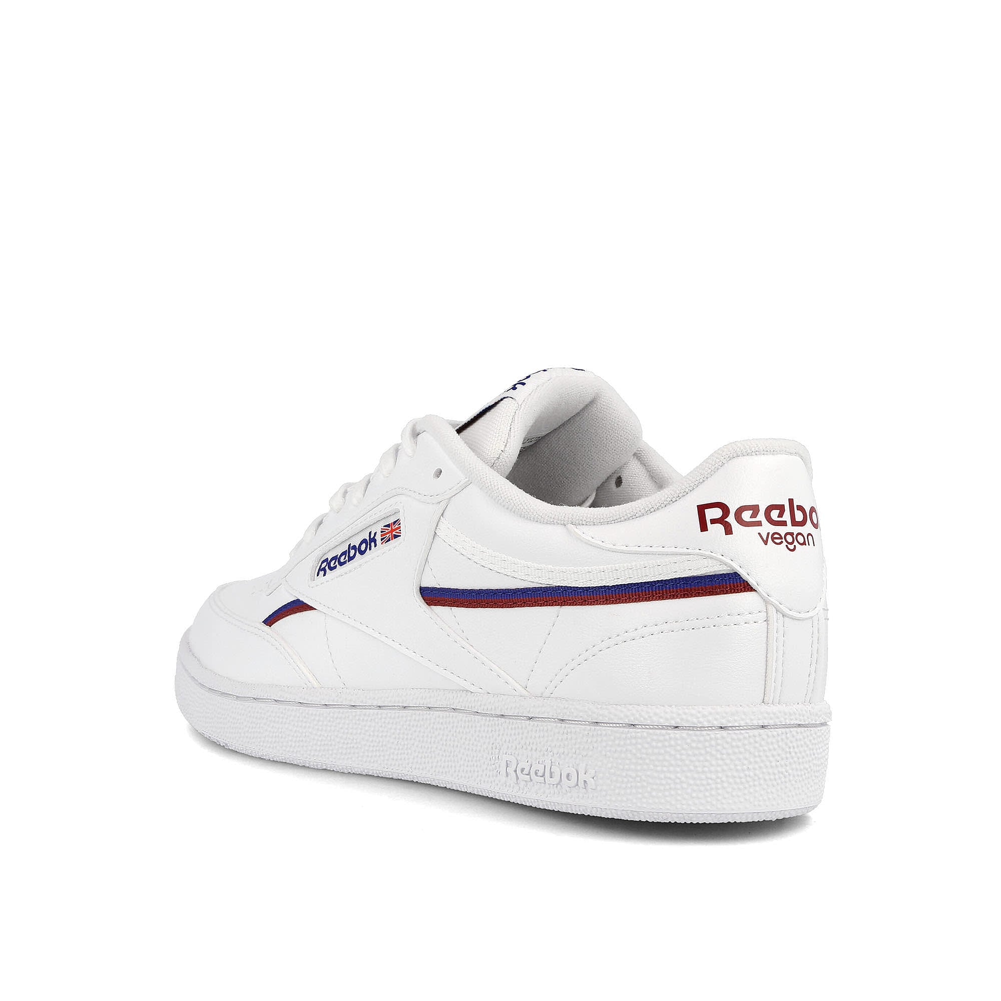 Reebok club c 85 vegan Footwear White / Classic Cobalt / Classic Burgundy Low Top Sneakers Material | Overkill