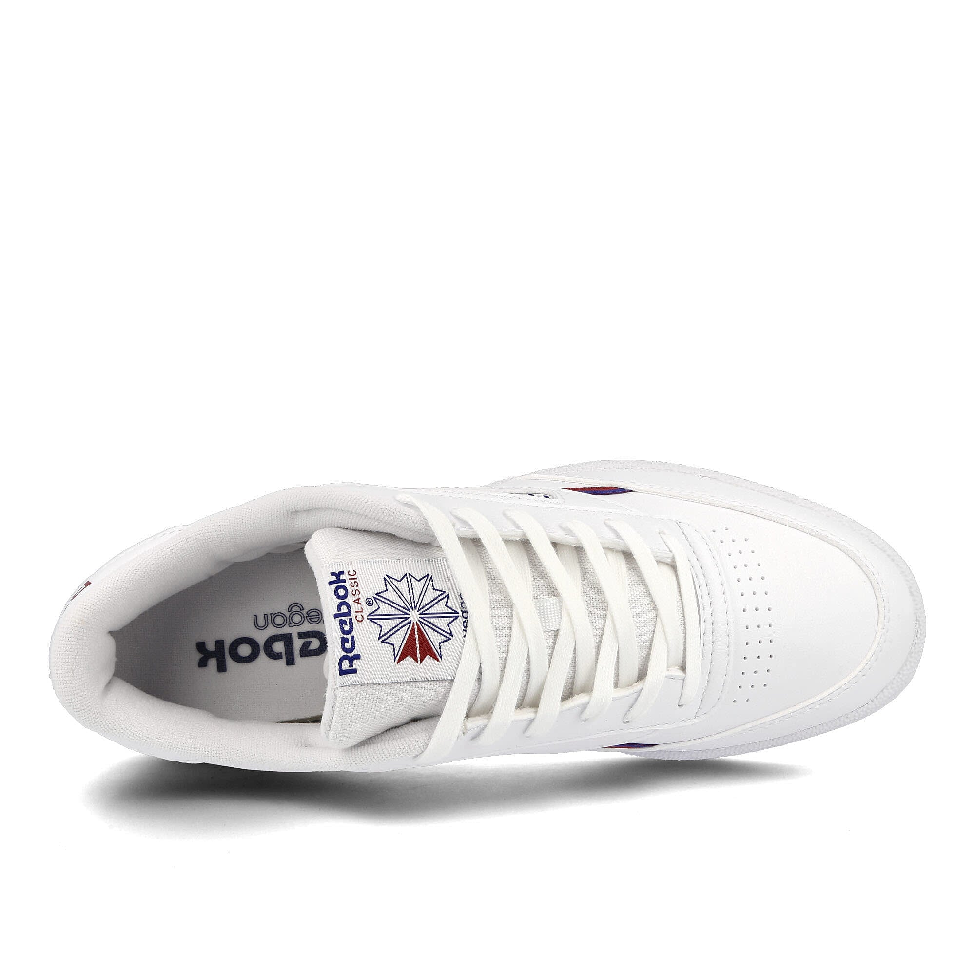 Reebok club c 85 vegan Footwear White / Classic Cobalt / Classic Burgundy Low Top Sneakers Detailfoto | Overkill