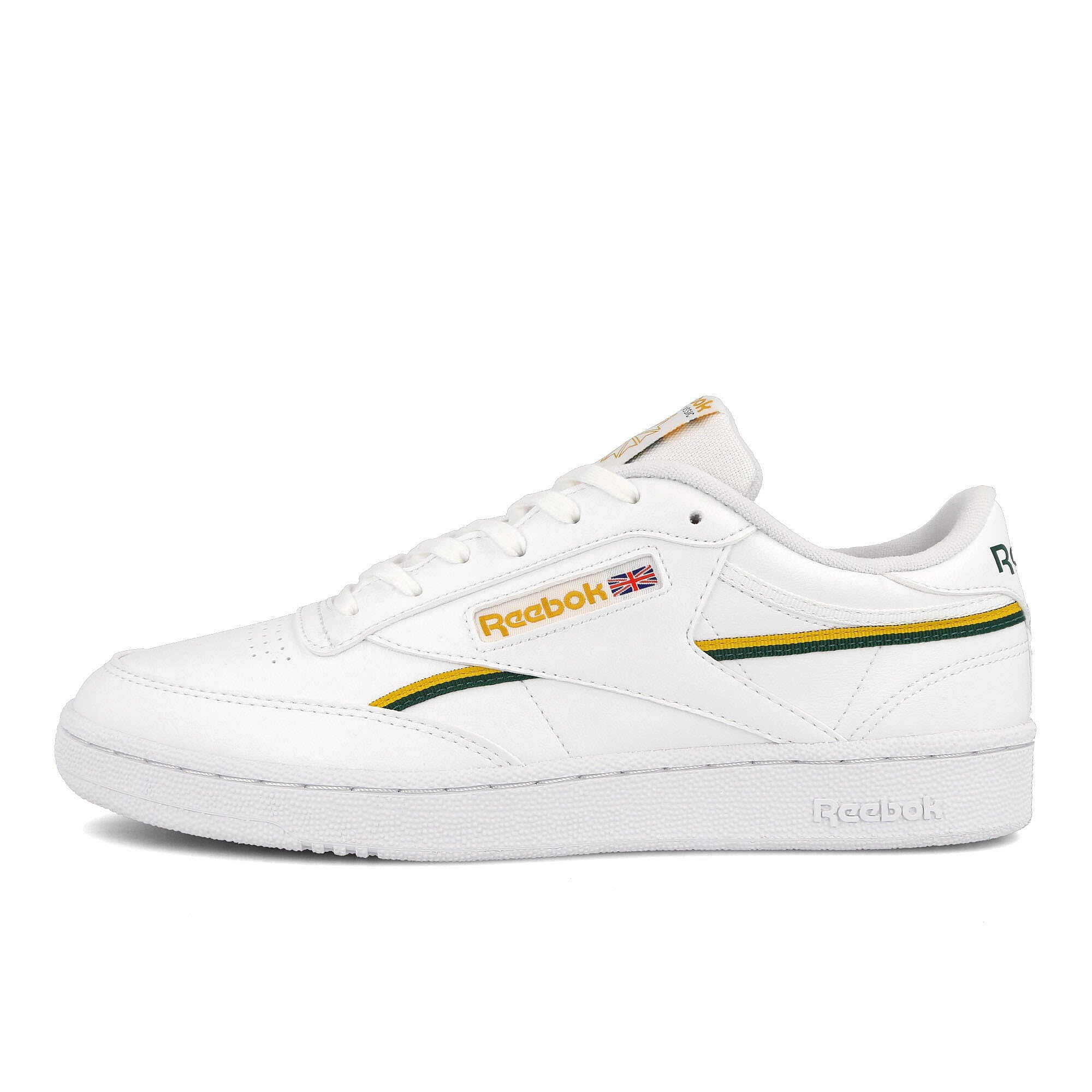 Reebok club c 85 vegan Footwear White / Gold / Dark Green Low Top Sneakers GY7154 | Overkill