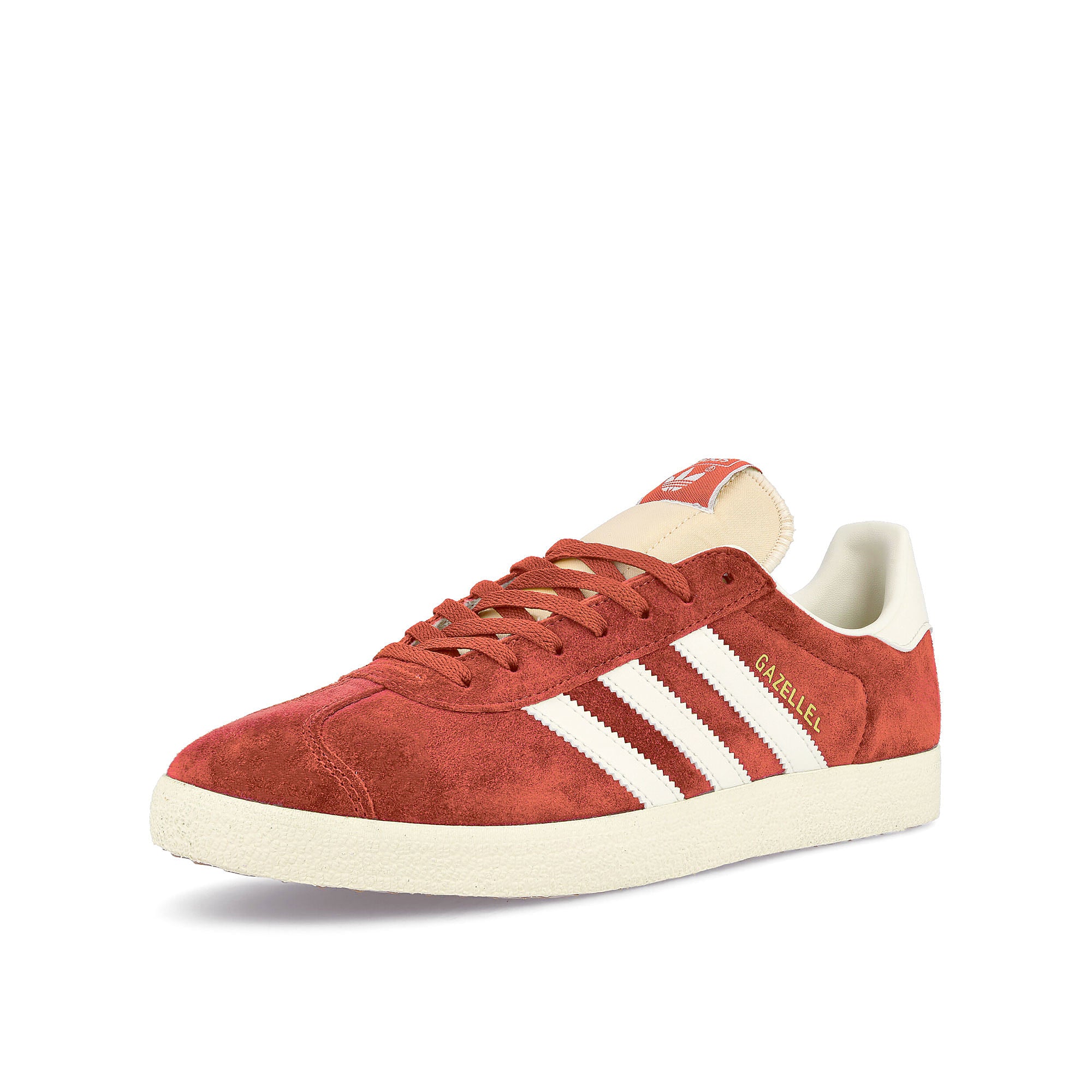 adidas Gazelle Preloved Red / Off White / Cream White Sneakers Close Up | Overkill