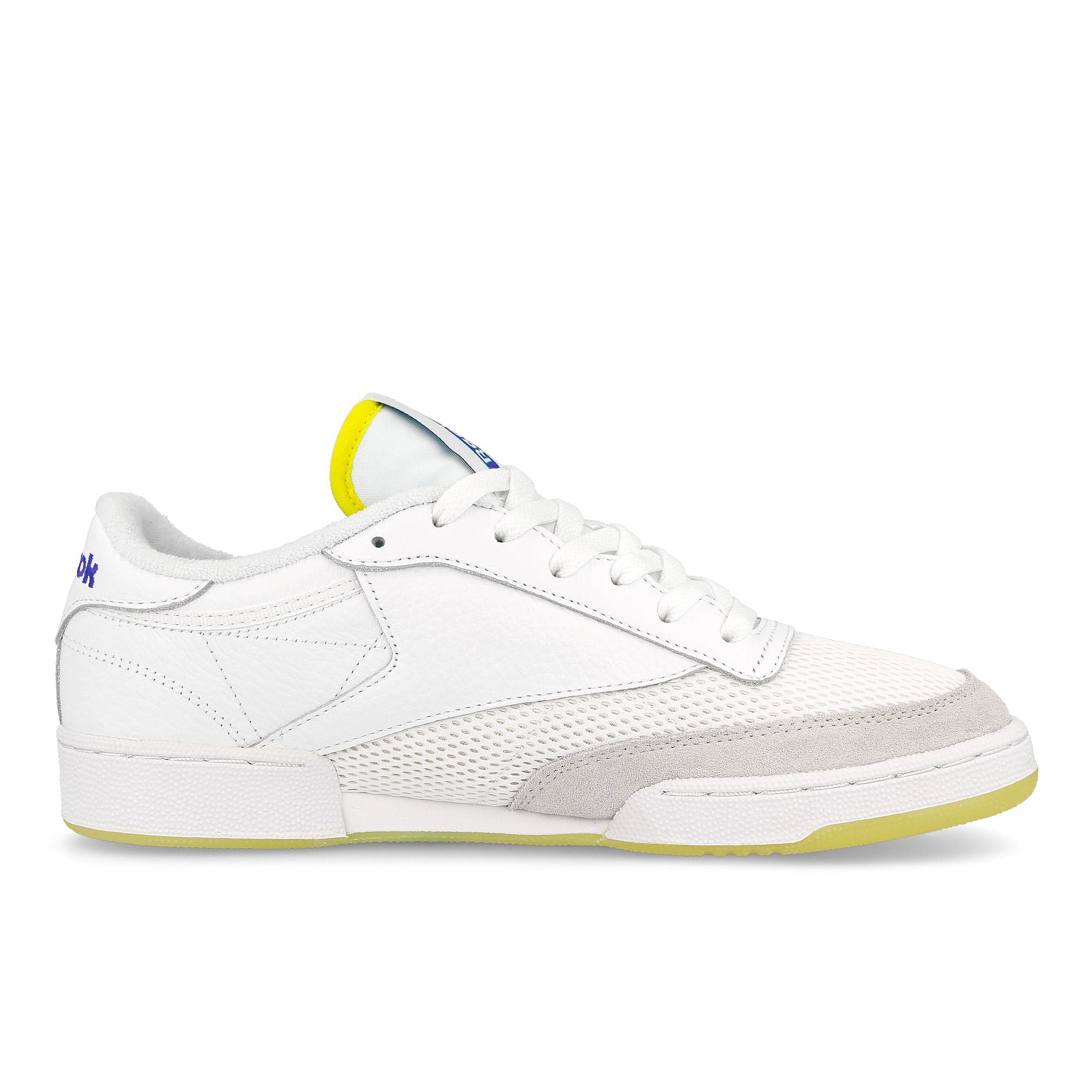 Reebok Prince x Reebok Club C 85 Footwear White-Stinger Yellow-Bright Cobalt Sneakers Silhouette | Overkill
