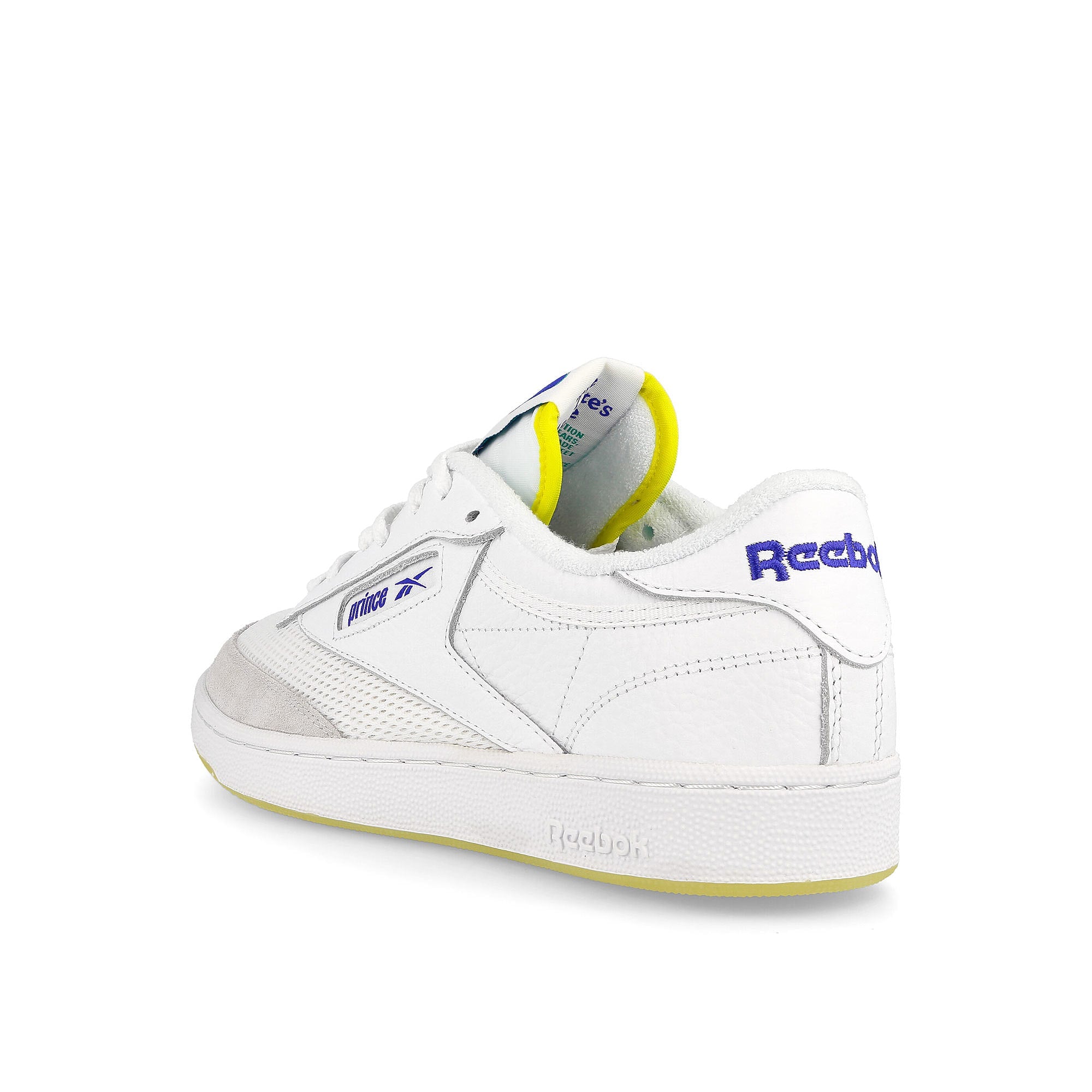 Reebok Prince x Reebok Club C 85 Footwear White-Stinger Yellow-Bright Cobalt Sneakers Material | Overkill