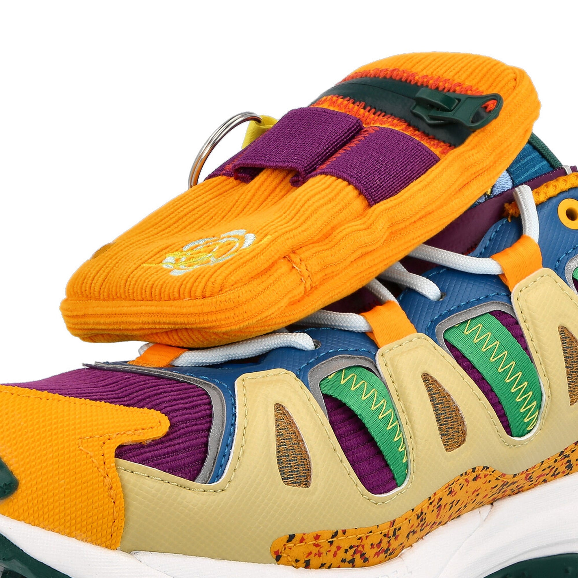 adidas Sean Wotherspoon x adidas Superturf Adventure Mesa-Halo Amber-Glory Purple Sneakers Detail View 1 | Overkill