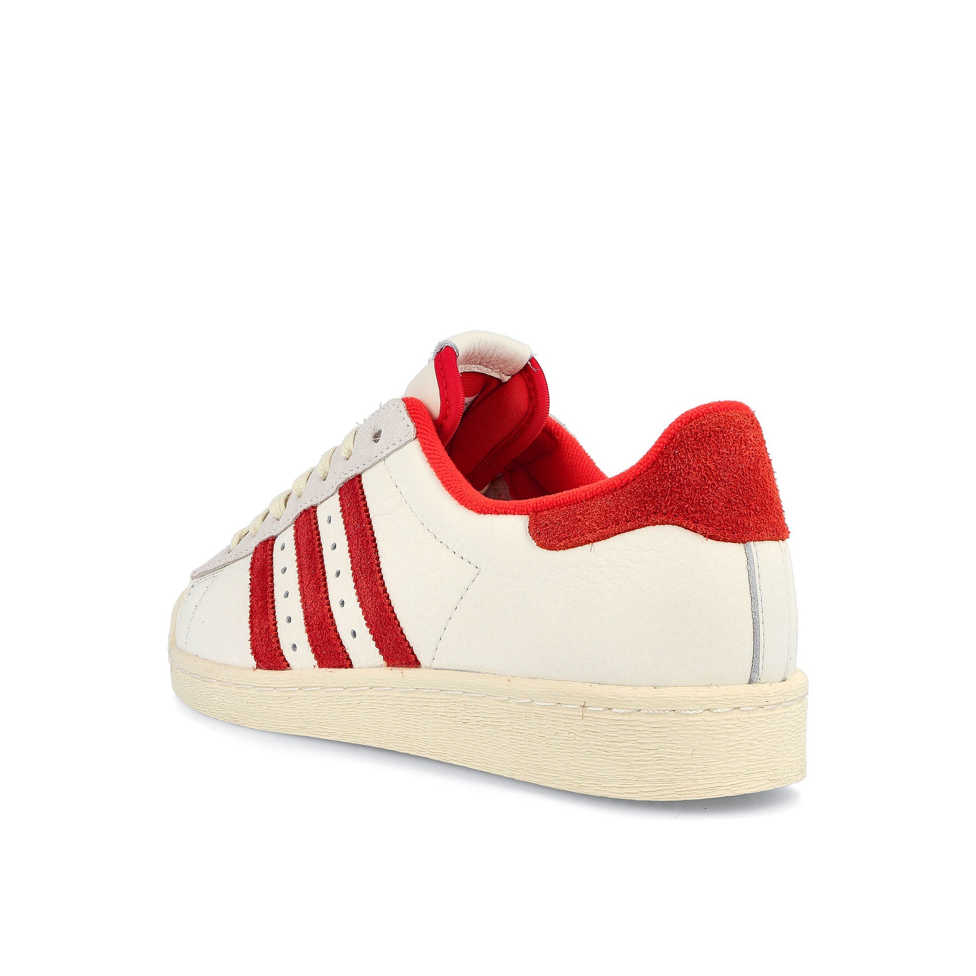 adidas superstar 82 Cloud White-Vivid Red-Cream White Sneakers Material | Overkill