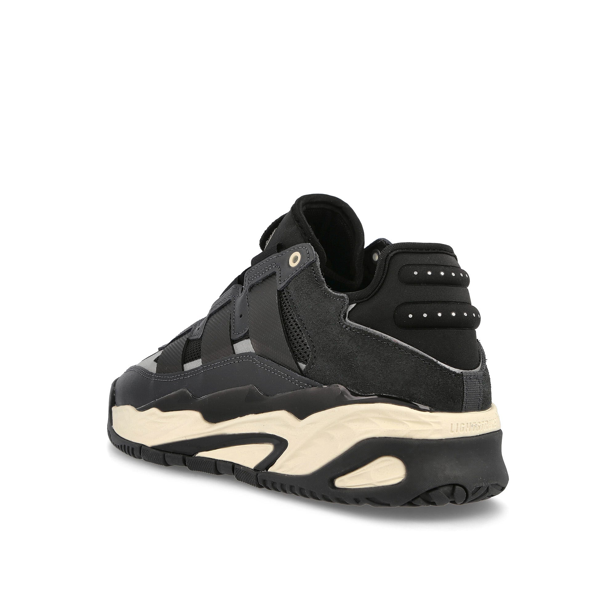 adidas Niteball Carbon-Core Black-Ecru Tint Low Top Sneakers Material | Overkill