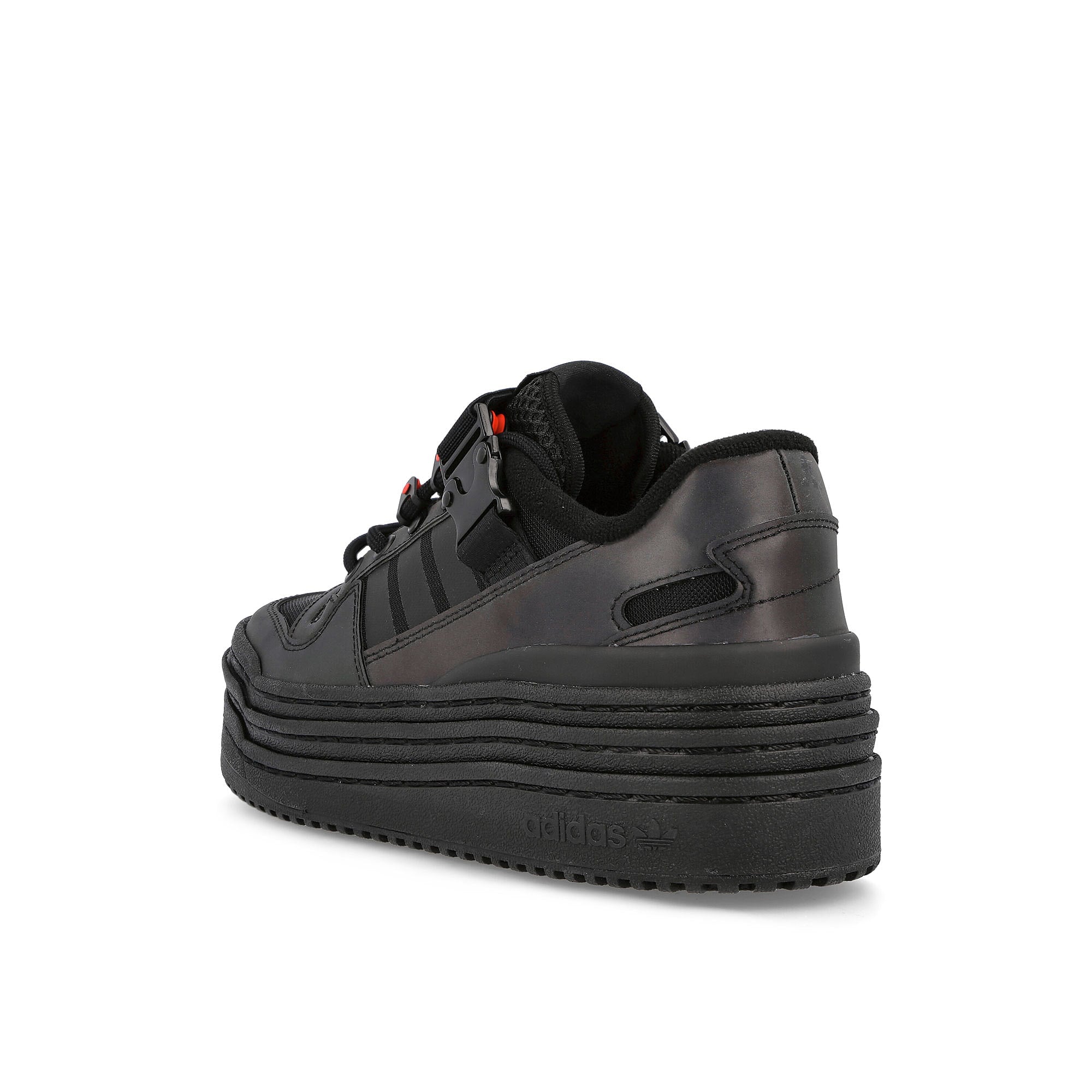 adidas wmns triple platforum low Core Black-Core Black-Solar Red Sneakers Material | Overkill