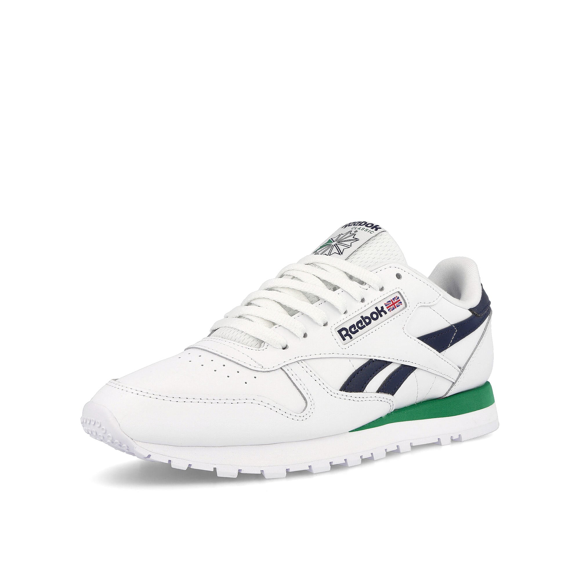 Reebok Classic Leather Footwear White Low Top Sneakers Close Up | Overkill