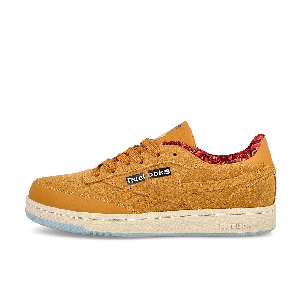 Reebok Jurassic Park x Reebok Club C 85 Junior Rich Ochre-Diffused Blue-Stadium Red Sneakers GZ0536 | Overkill